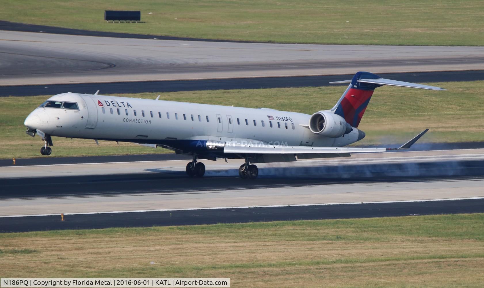 N186PQ, 2008 Bombardier CRJ-900ER (CL-600-2D24) C/N 15186, ATL 2016