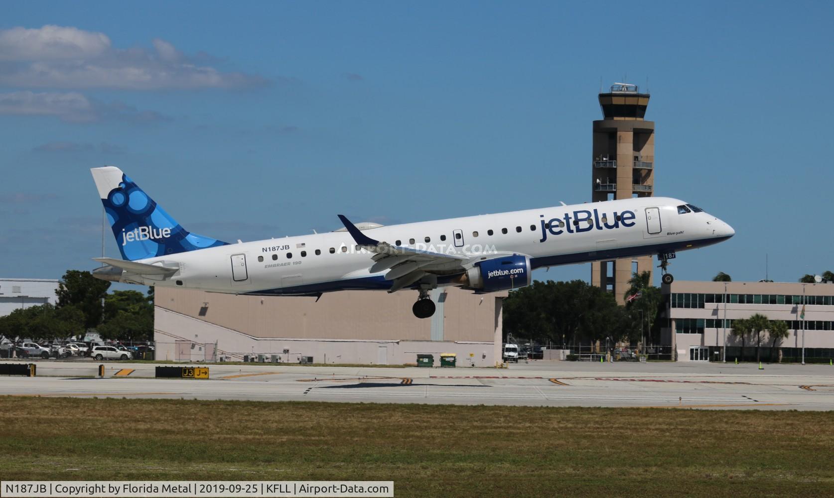 N187JB, 2005 Embraer 190AR (ERJ-190-100IGW) C/N 19000009, FLL 2019