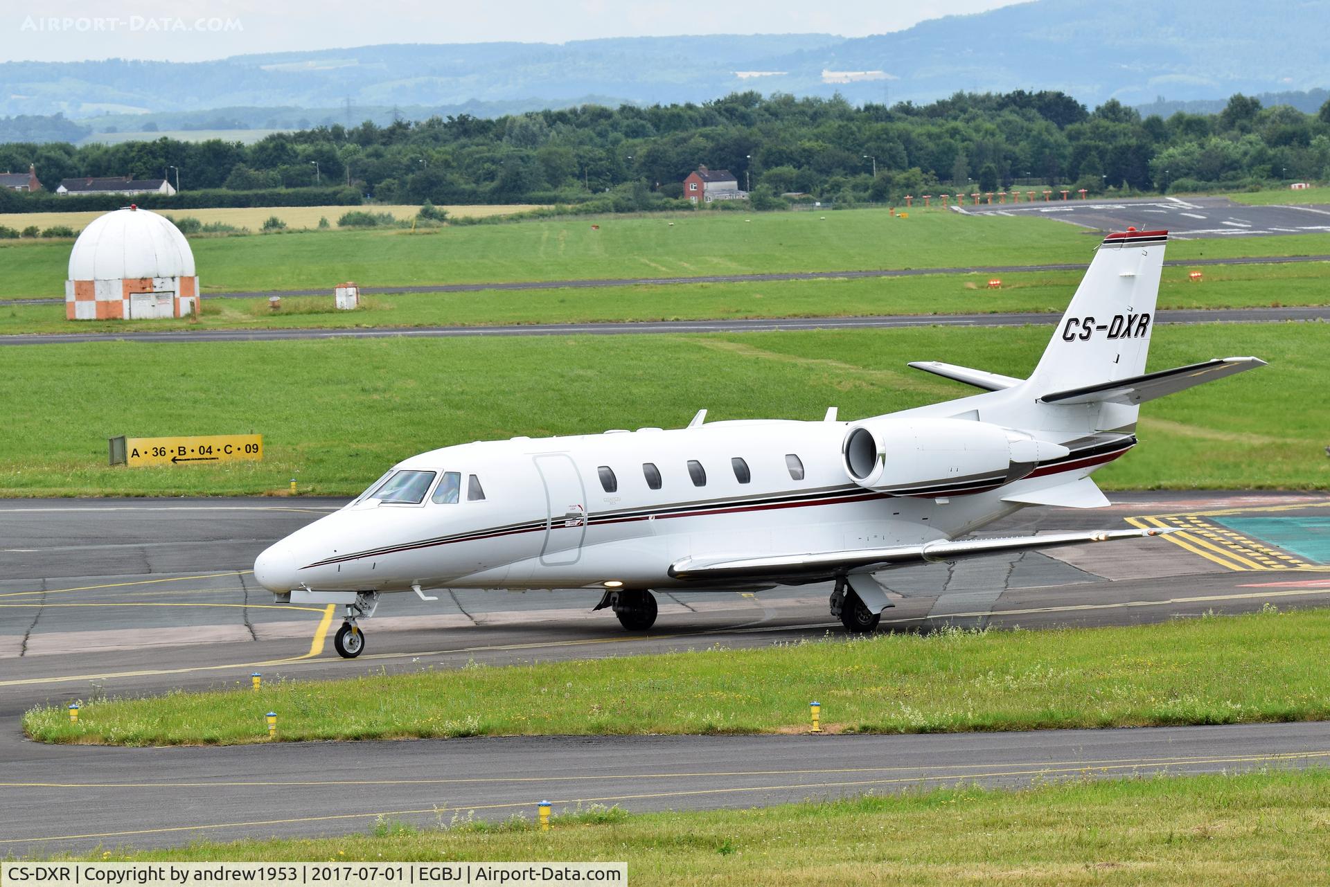 CS-DXR, 2007 Cessna 560 Citation Excel C/N 560-5748, CS-DXR at Gloucestershire Airport.