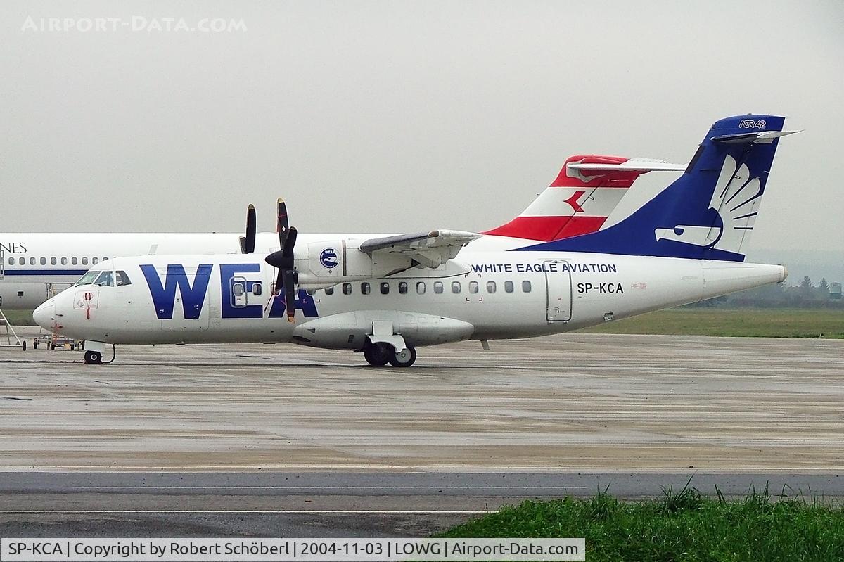SP-KCA, 1988 ATR 42-312 C/N 085, SP-KCA @ LOWG 2004