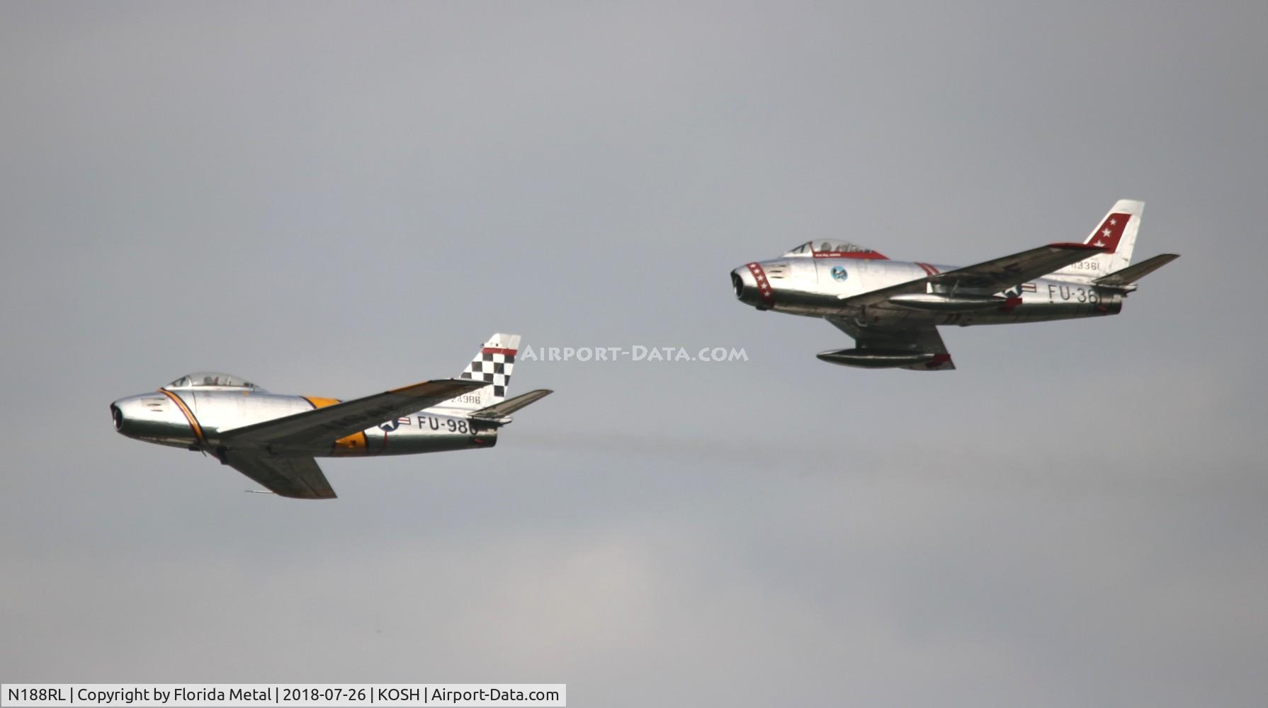 N188RL, 1952 North American F-86F Sabre C/N 191-682, OSH 2018