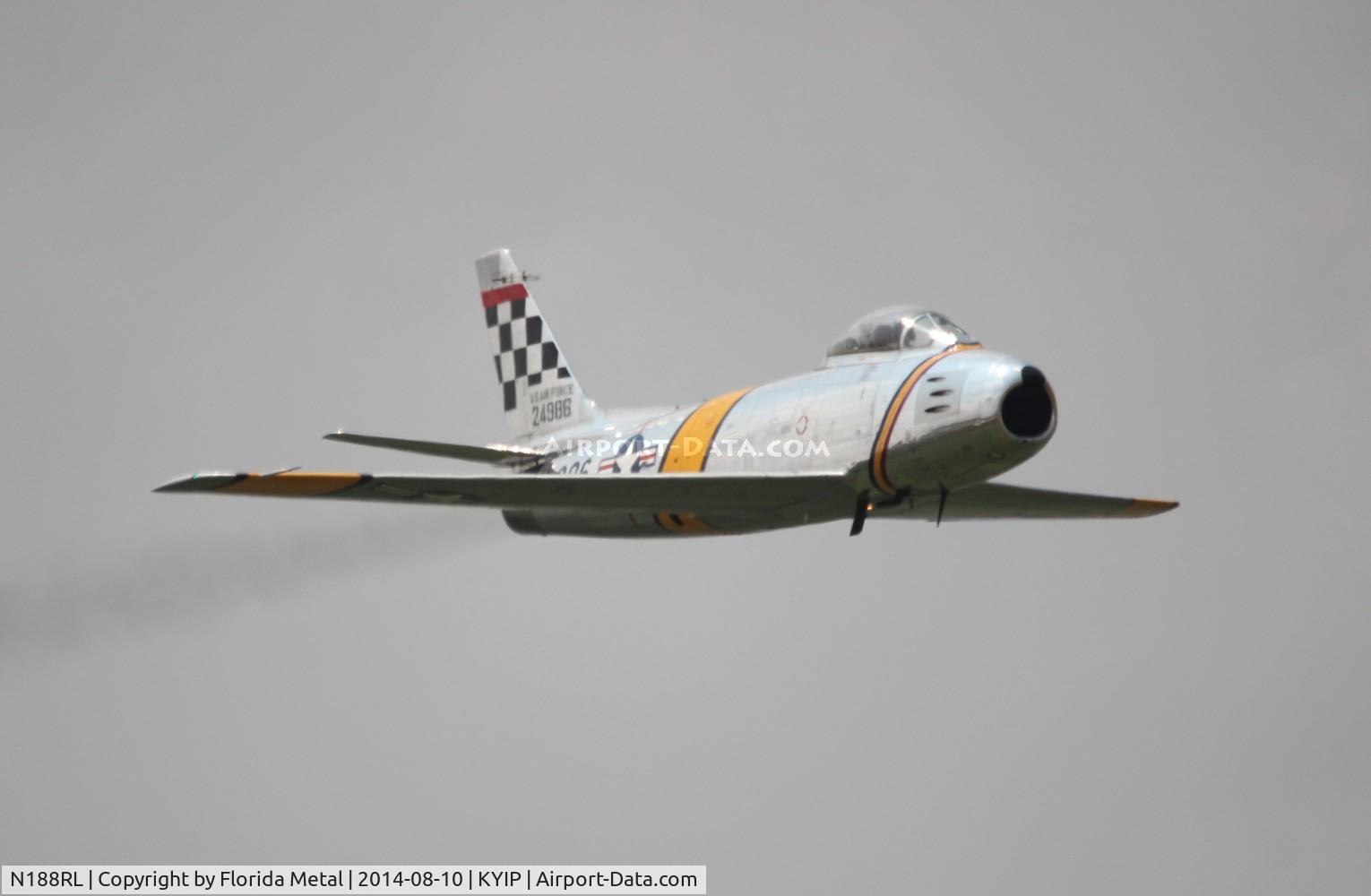 N188RL, 1952 North American F-86F Sabre C/N 191-682, TOM 2014