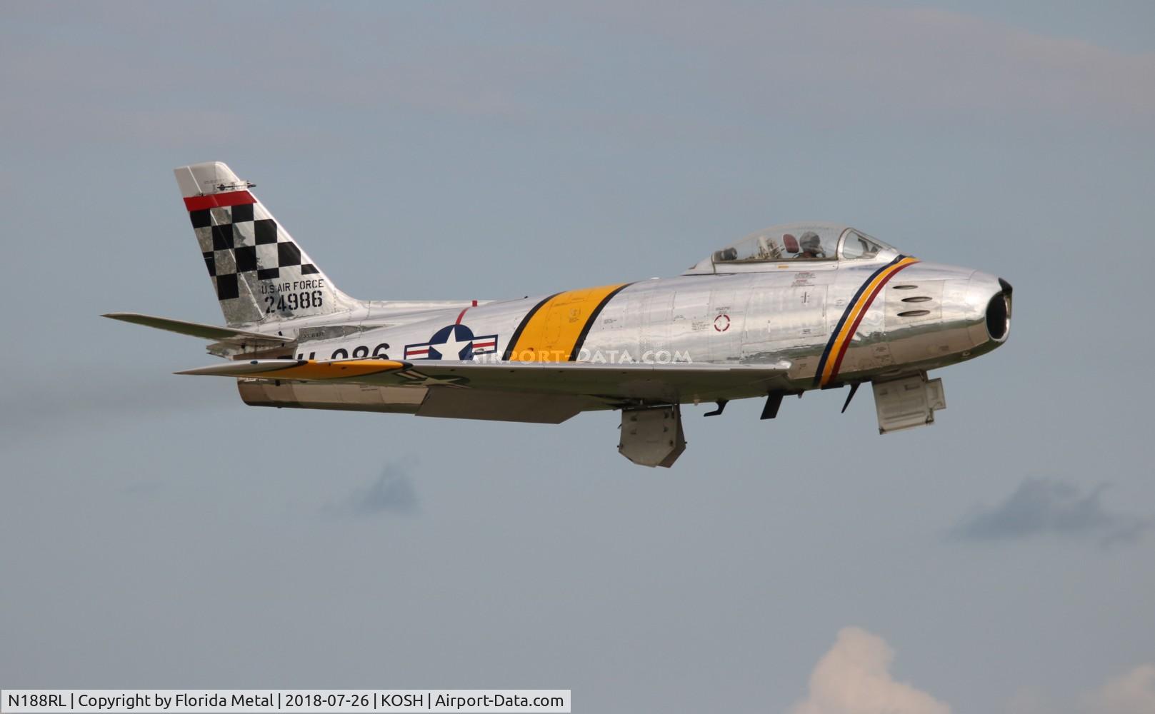 N188RL, 1952 North American F-86F Sabre C/N 191-682, OSH 2018