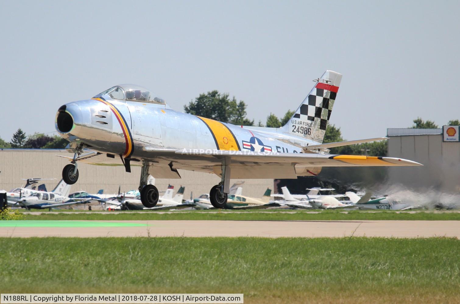 N188RL, 1952 North American F-86F Sabre C/N 191-682, OSH 2018