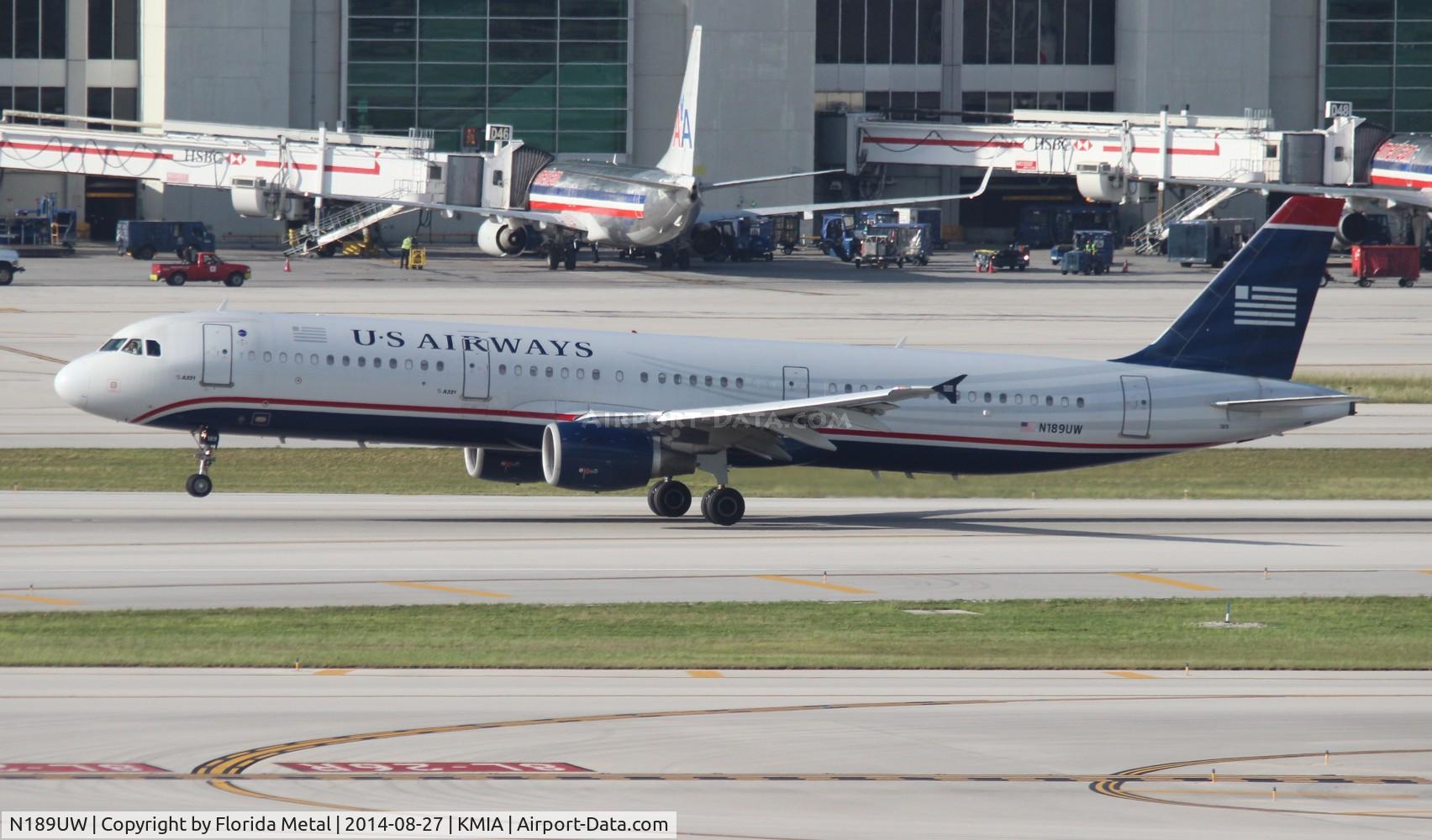 N189UW, 2001 Airbus A321-211 C/N 1425, MIA 2014