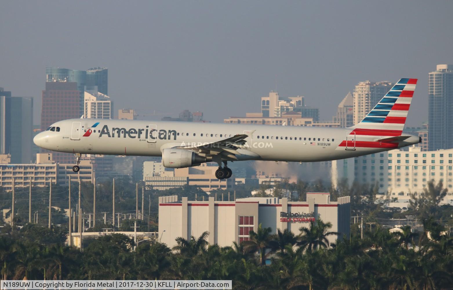 N189UW, 2001 Airbus A321-211 C/N 1425, FLL 2017
