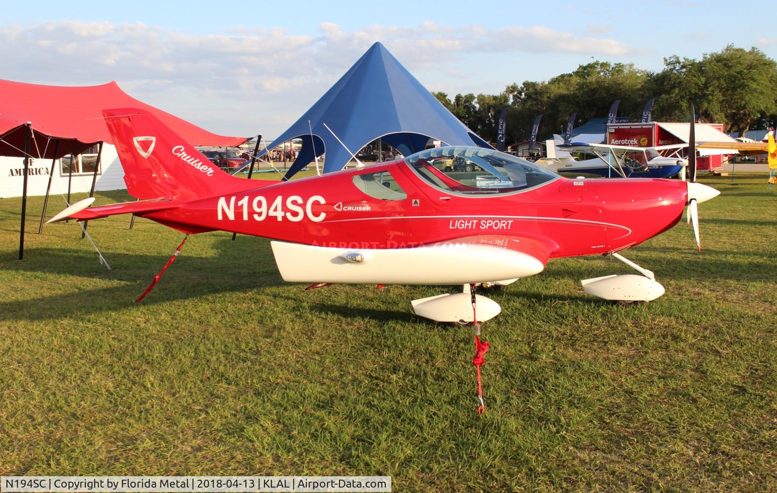 N194SC, 2017 Czech Sport Aircraft SportCruiser C/N C0598, SNF 2018