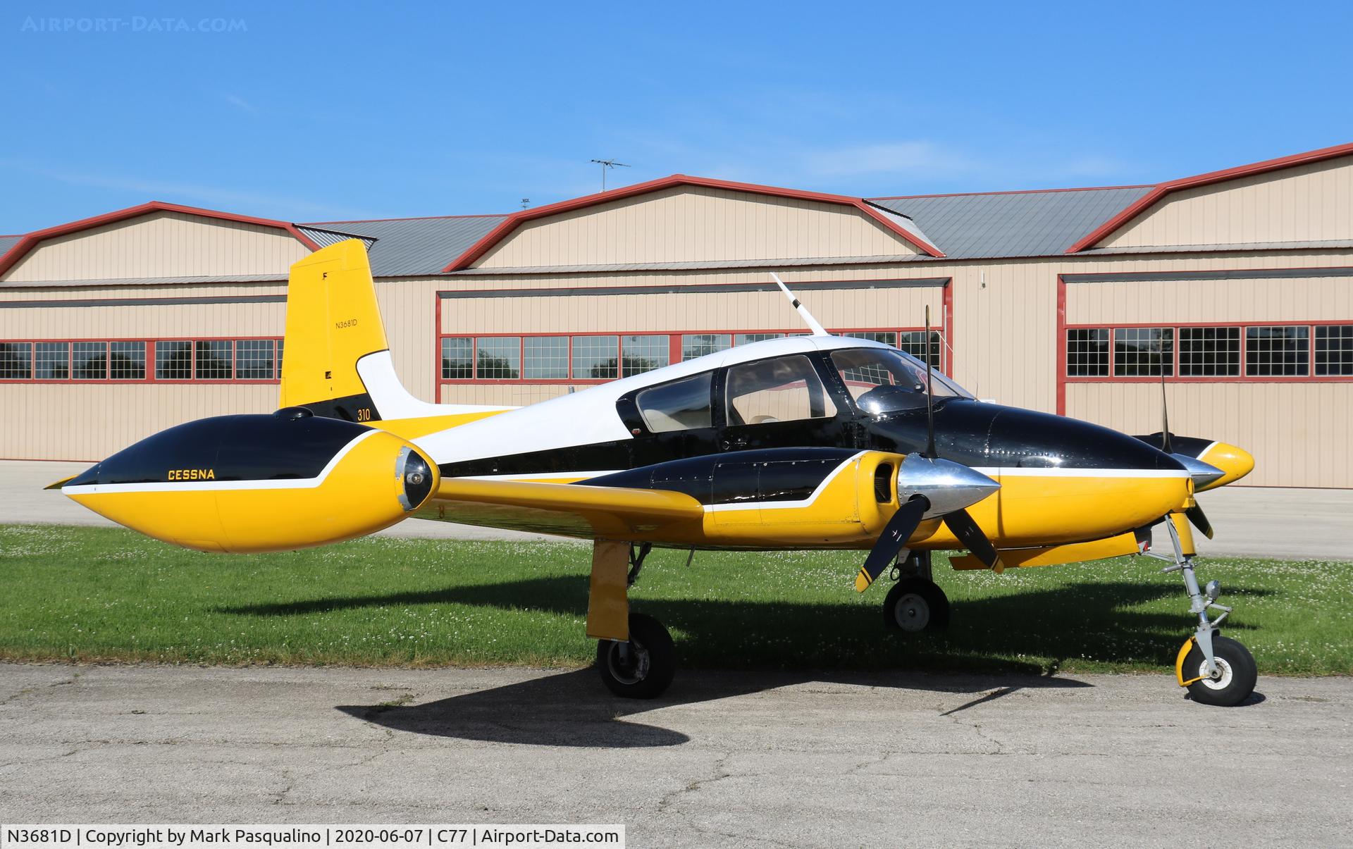 N3681D, 1956 Cessna 310 C/N 35381, Cessna 310