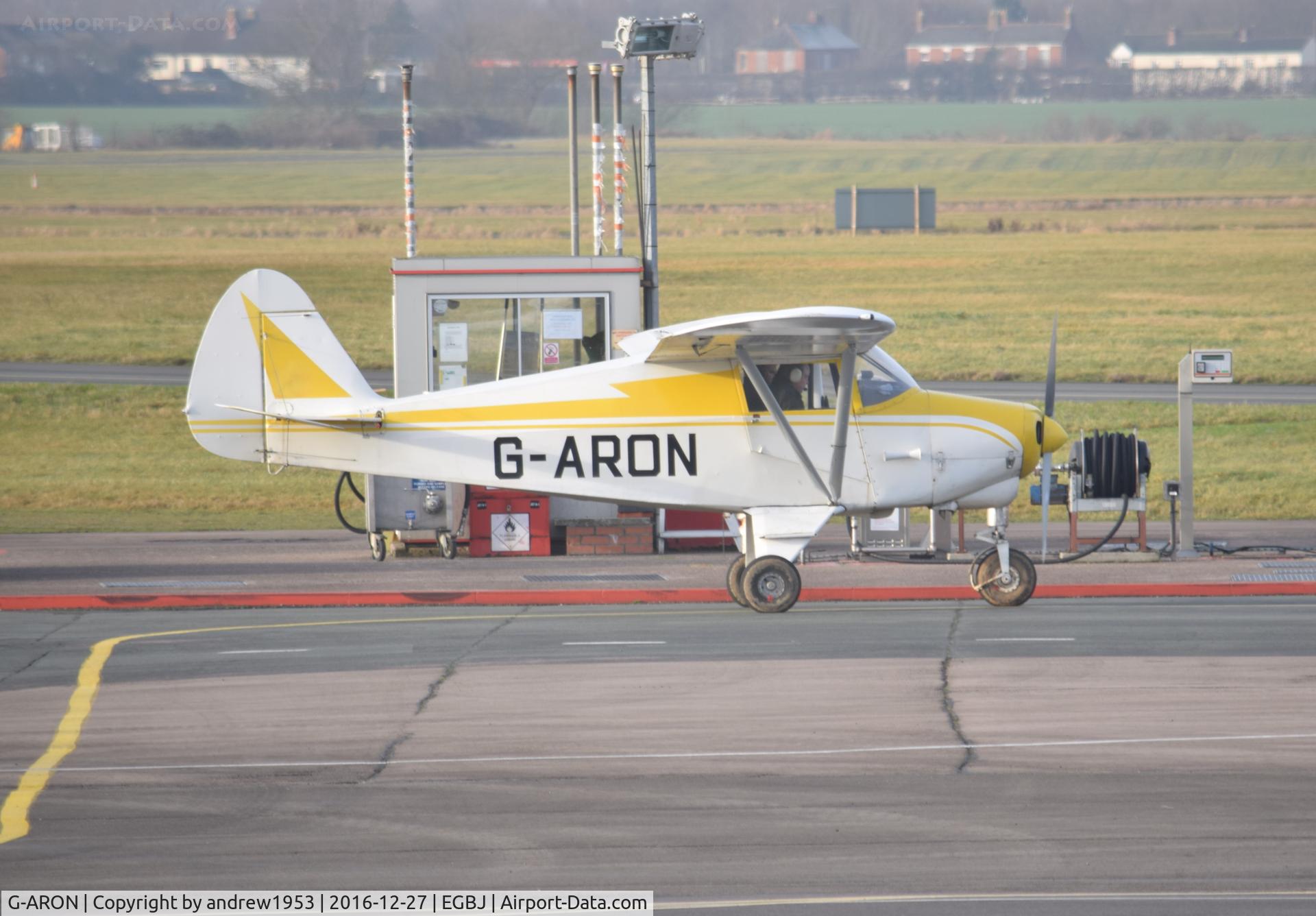 G-ARON, 1961 Piper PA-22-108 Colt Colt C/N 22-8822, G-ARON at Gloucestershire Airport.