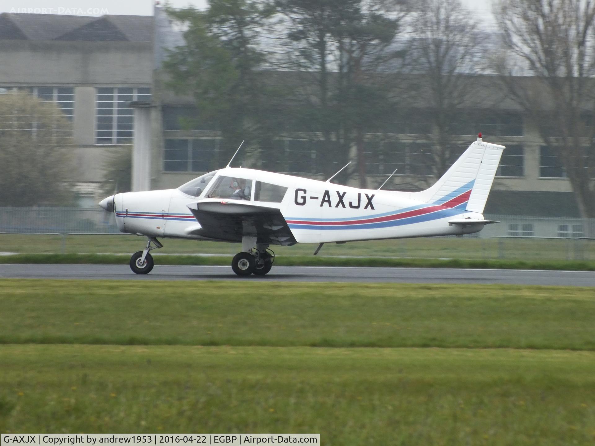 G-AXJX, 1969 Piper PA-28-140 Cherokee C/N 28-25990, G-AXJX at Cotswold Airport.