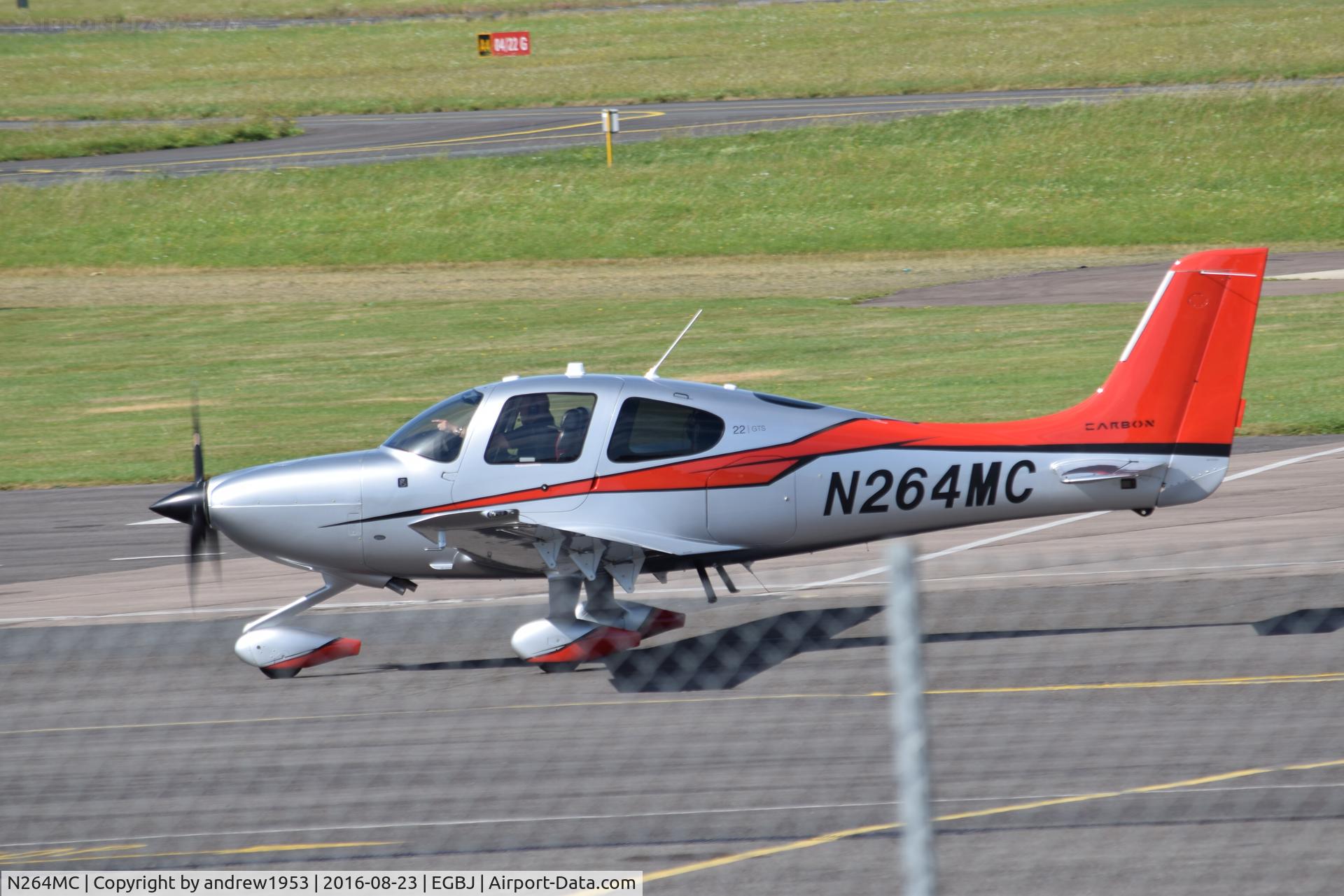 N264MC, 2015 Cirrus SR22  GTS Carbon C/N 4179, N264MC at Gloucestershire Airport.