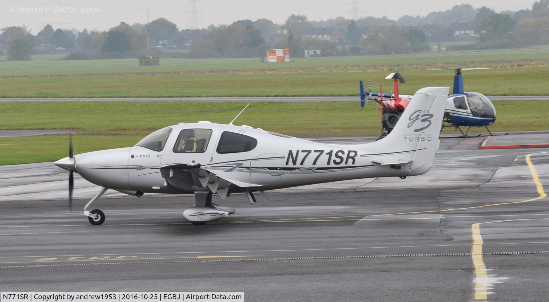 N771SR, 2007 Cirrus SR22 G3 GTS Turbo C/N 2771, N771SR at Gloucestershire Airport.