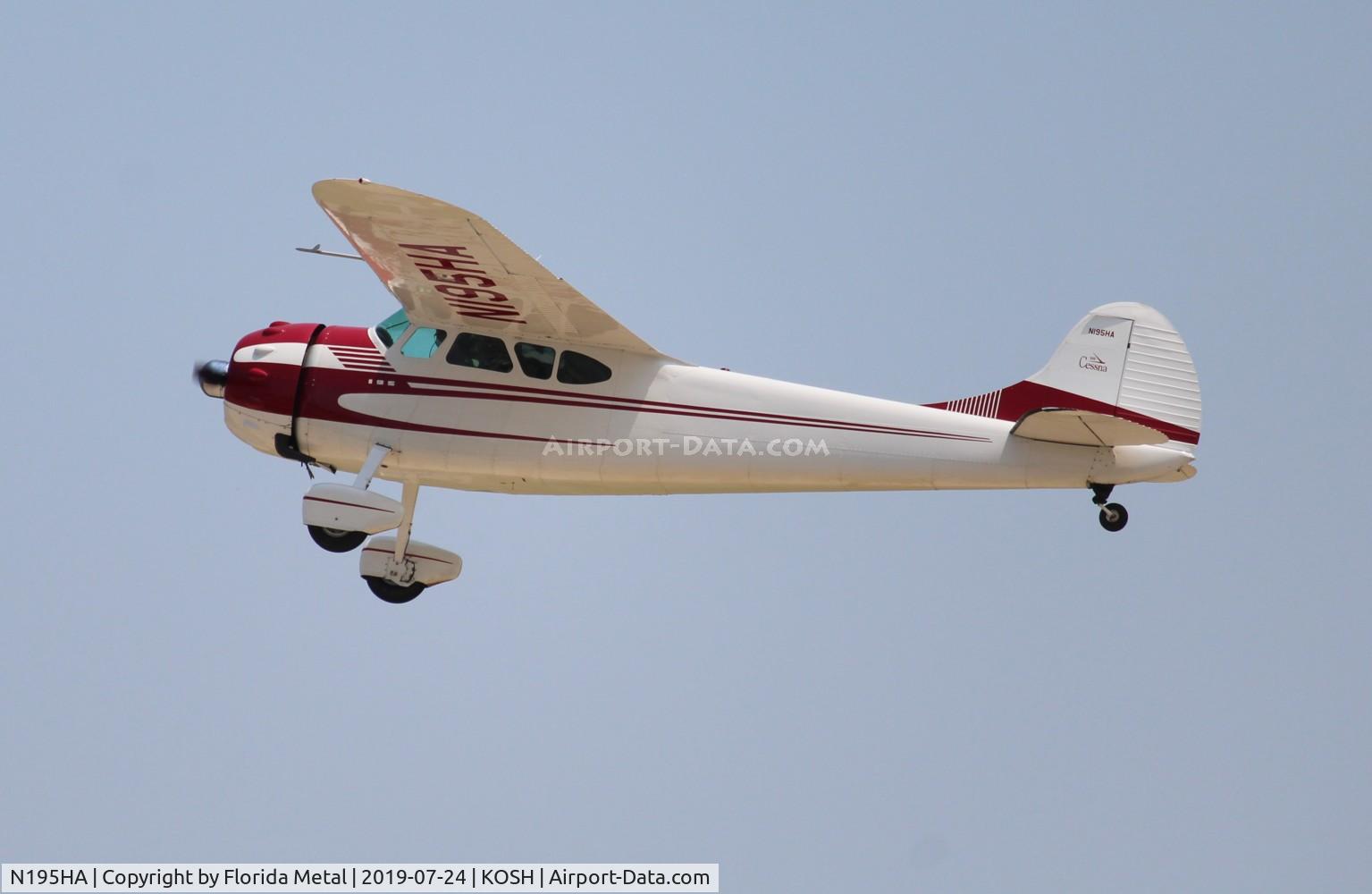 N195HA, 1965 Cessna 195 C/N 7438, OSH 2019