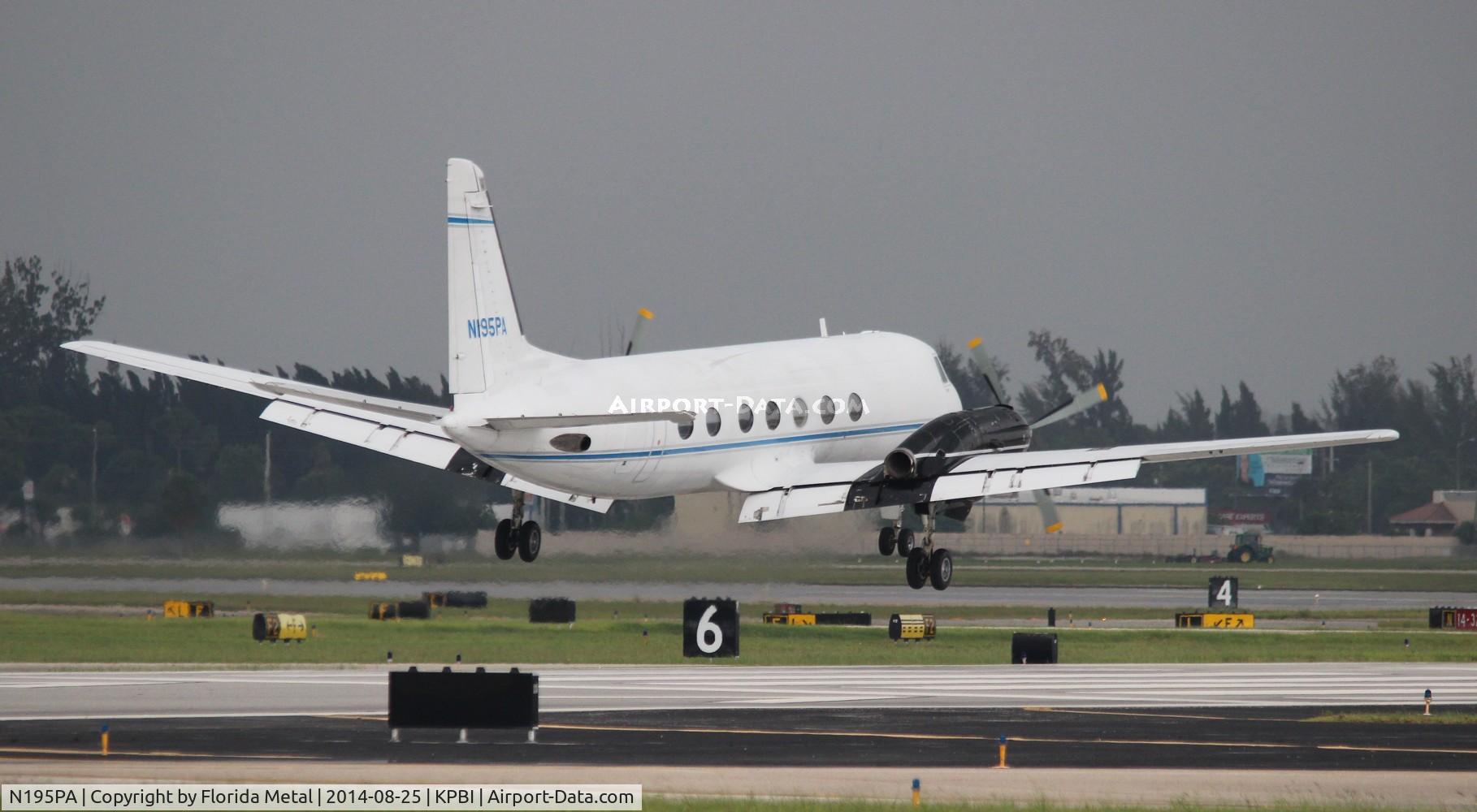 N195PA, 1962 Grumman G159C Gulfstream 1 C/N 88, PBI 2014