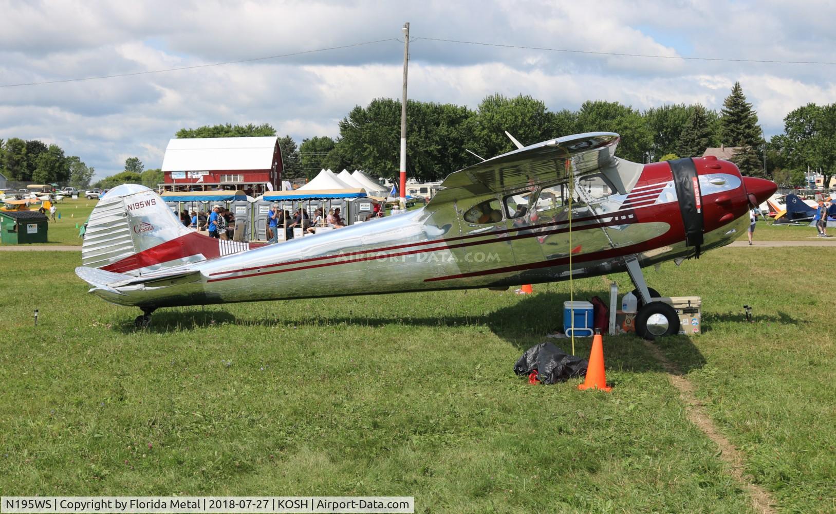N195WS, 1952 Cessna 195B Businessliner C/N 7908, OSH 2018