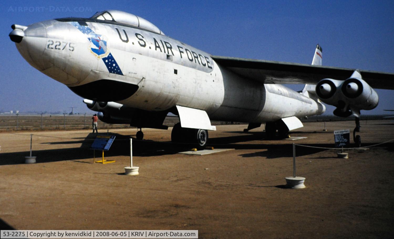 53-2275, 1953 Boeing B-47E Stratojet C/N 4501088, At March AFB Museum, circa 1993.