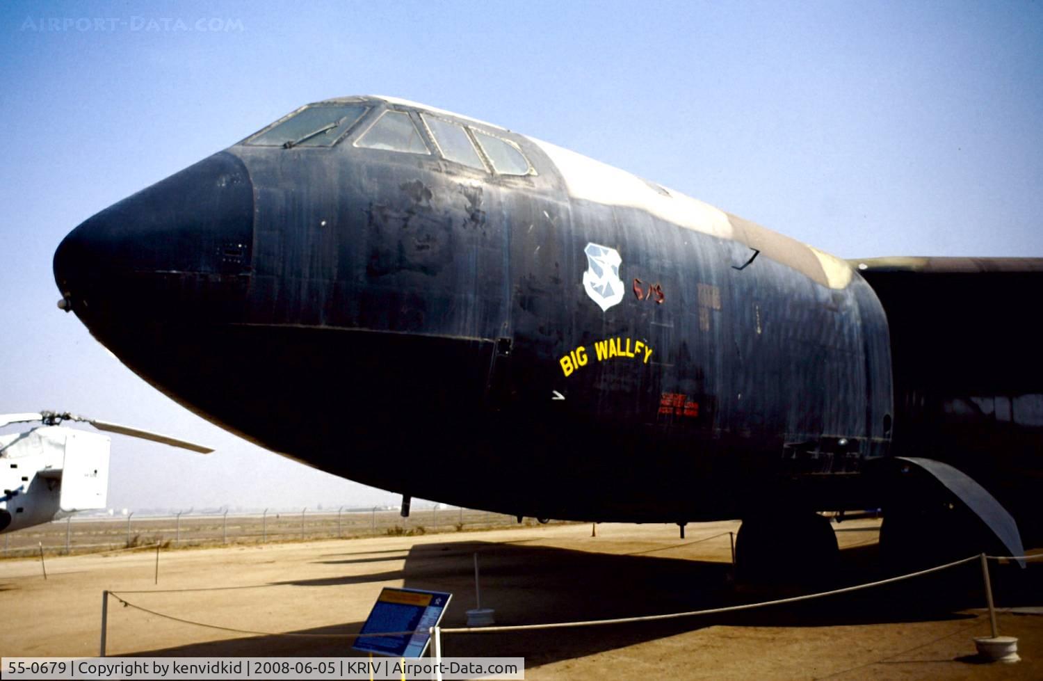 55-0679, 1956 Boeing B-52D Stratofortress C/N 464026, At March AFB Museum, circa 1993.