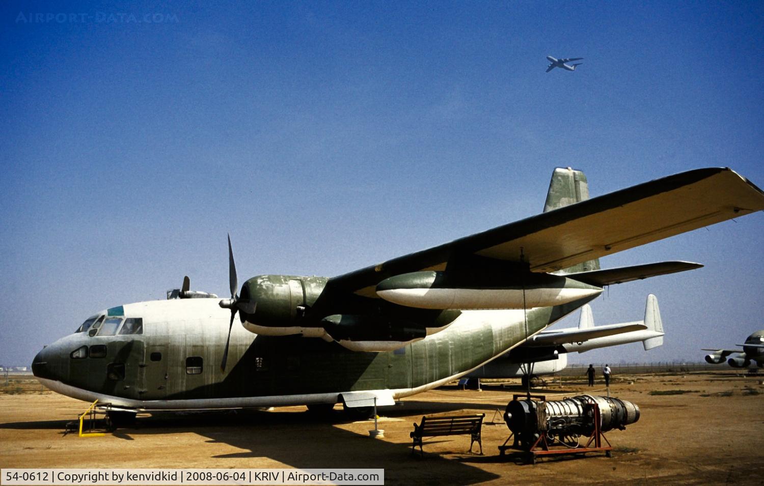 54-0612, 1955 Fairchild C-123K Provider C/N 20061, At March AFB Museum, circa 1993.
