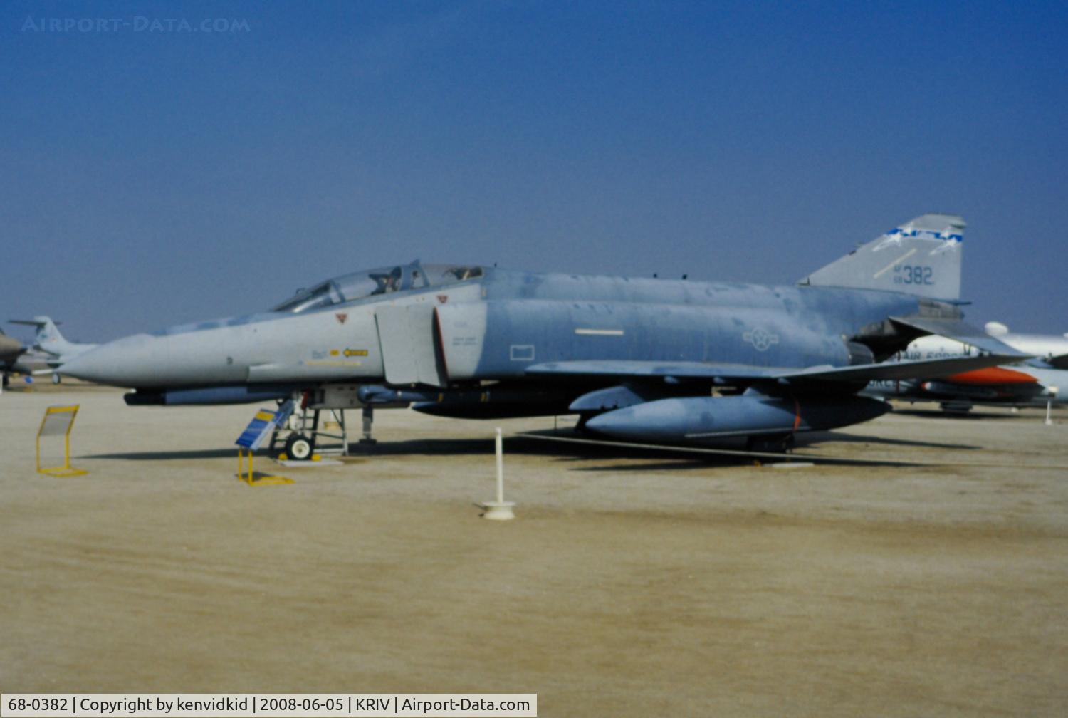 68-0382, 1968 McDonnell Douglas F-4E Phantom II C/N 3465, At March AFB Museum, circa 1993.
