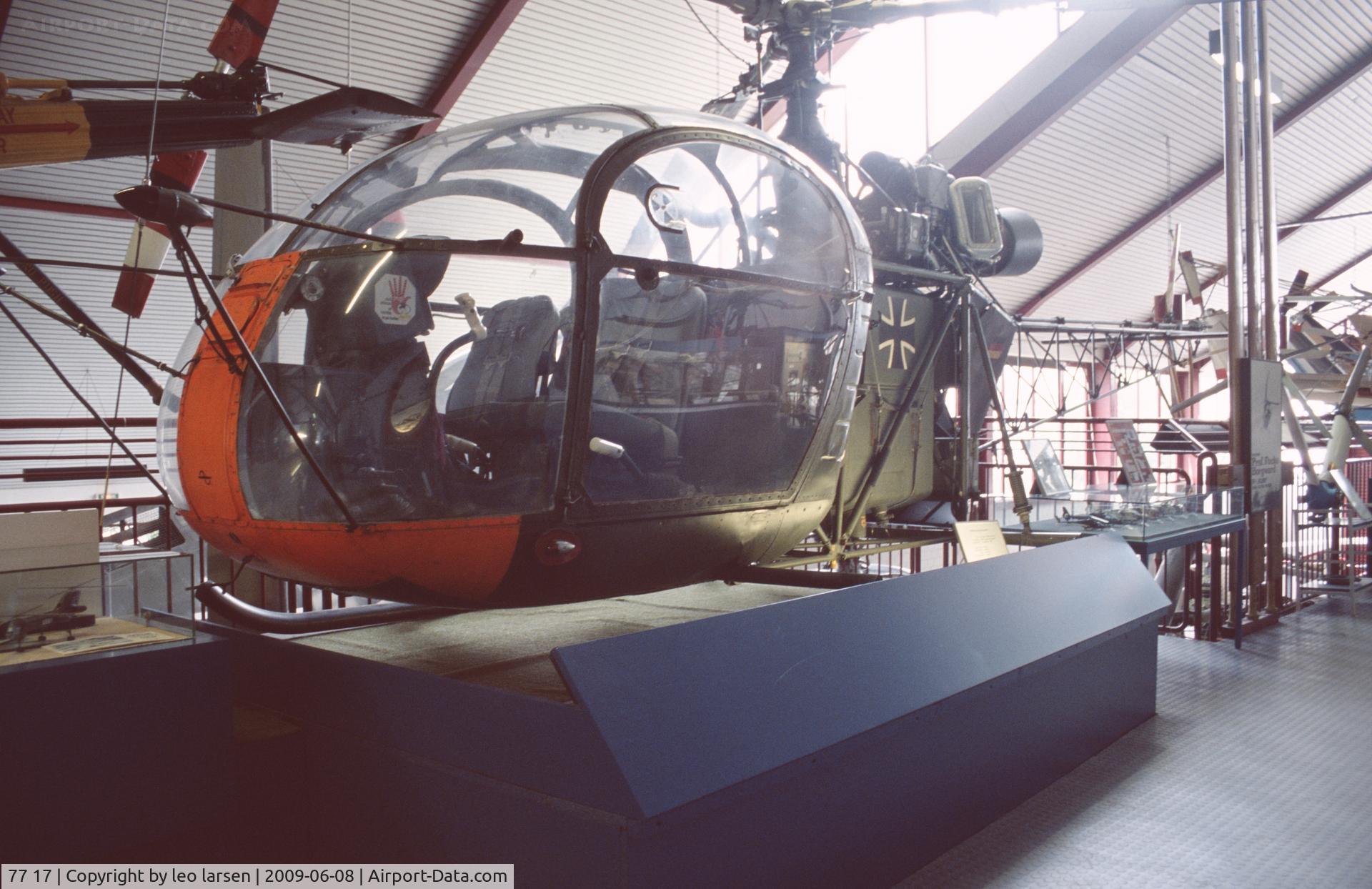 77 17, Sud SE-3130 Alouette II C/N 1871/C505, Bückeburg Helikopter Museum 8.6.2009