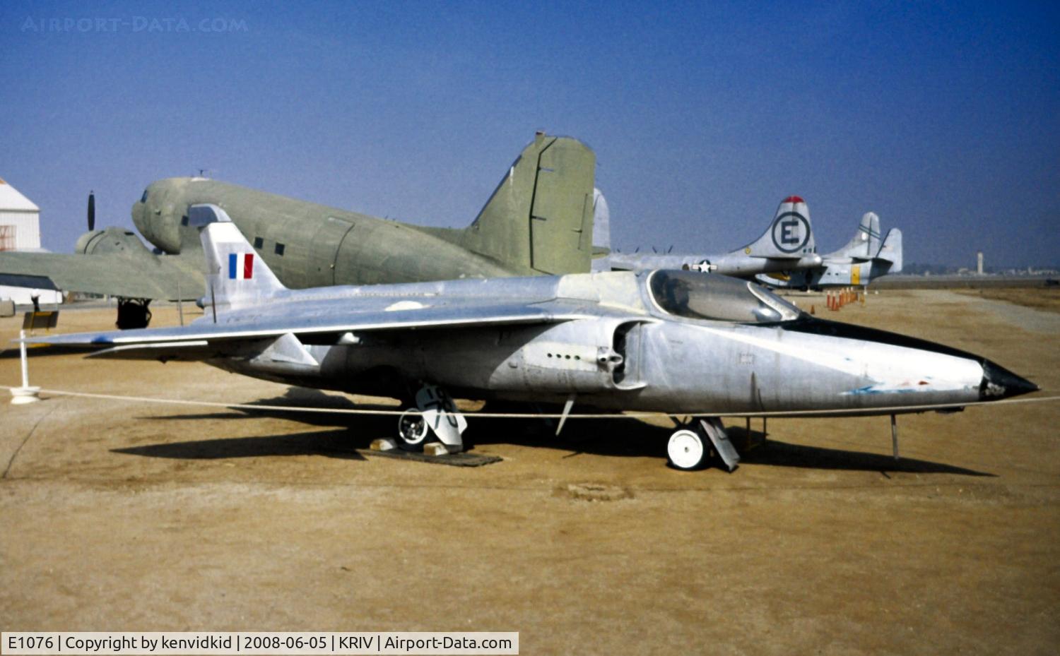 E1076, Hindustan Gnat F1 C/N GT006, At March AFB Museum, circa 1993.
