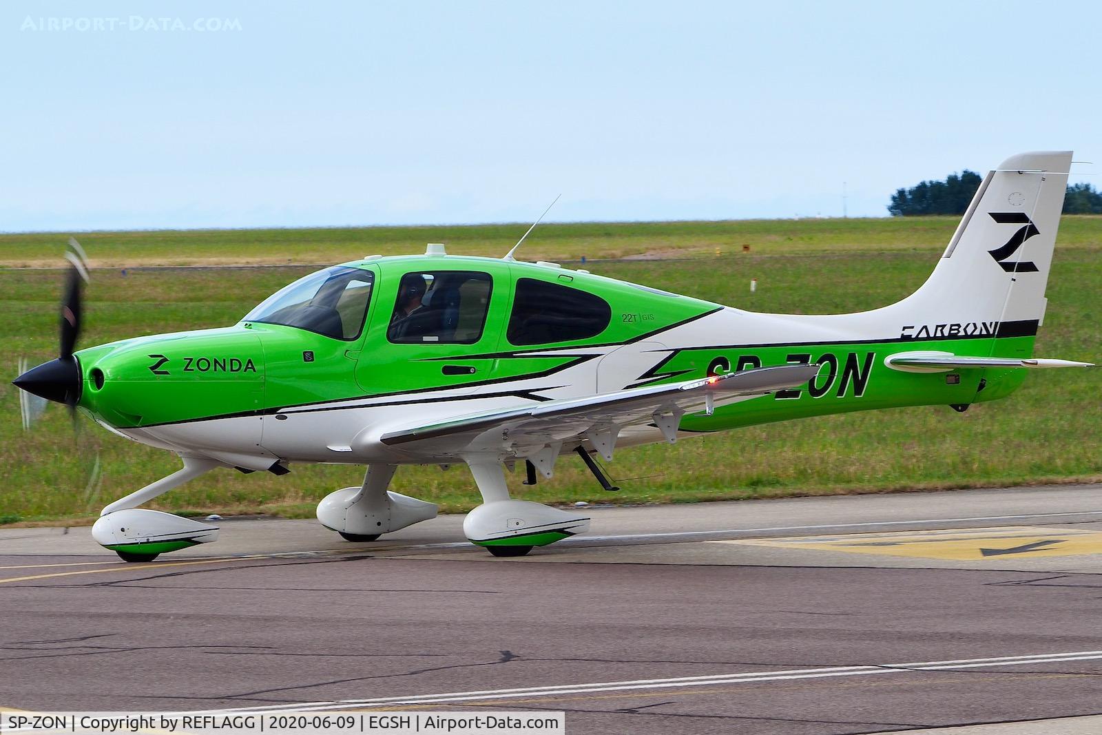 SP-ZON, Cirrus SR22 GTS C/N 1949, at Norwich