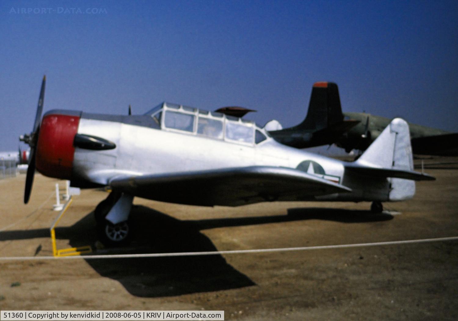51360, 1943 North American SNJ-4 Texan C/N 88-13627, At March AFB Museum, circa 1993.
