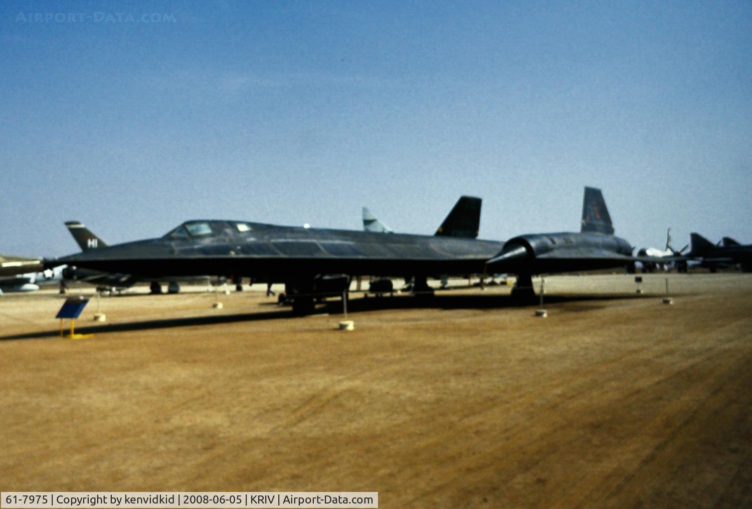 61-7975, 1961 Lockheed SR-71A Blackbird C/N 2026, At March AFB Museum, circa 1993.