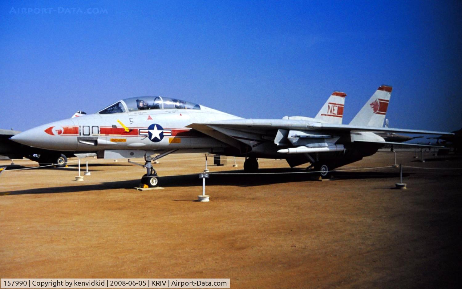 157990, Grumman YF-14A Tomcat C/N 11, At March AFB Museum, circa 1993.