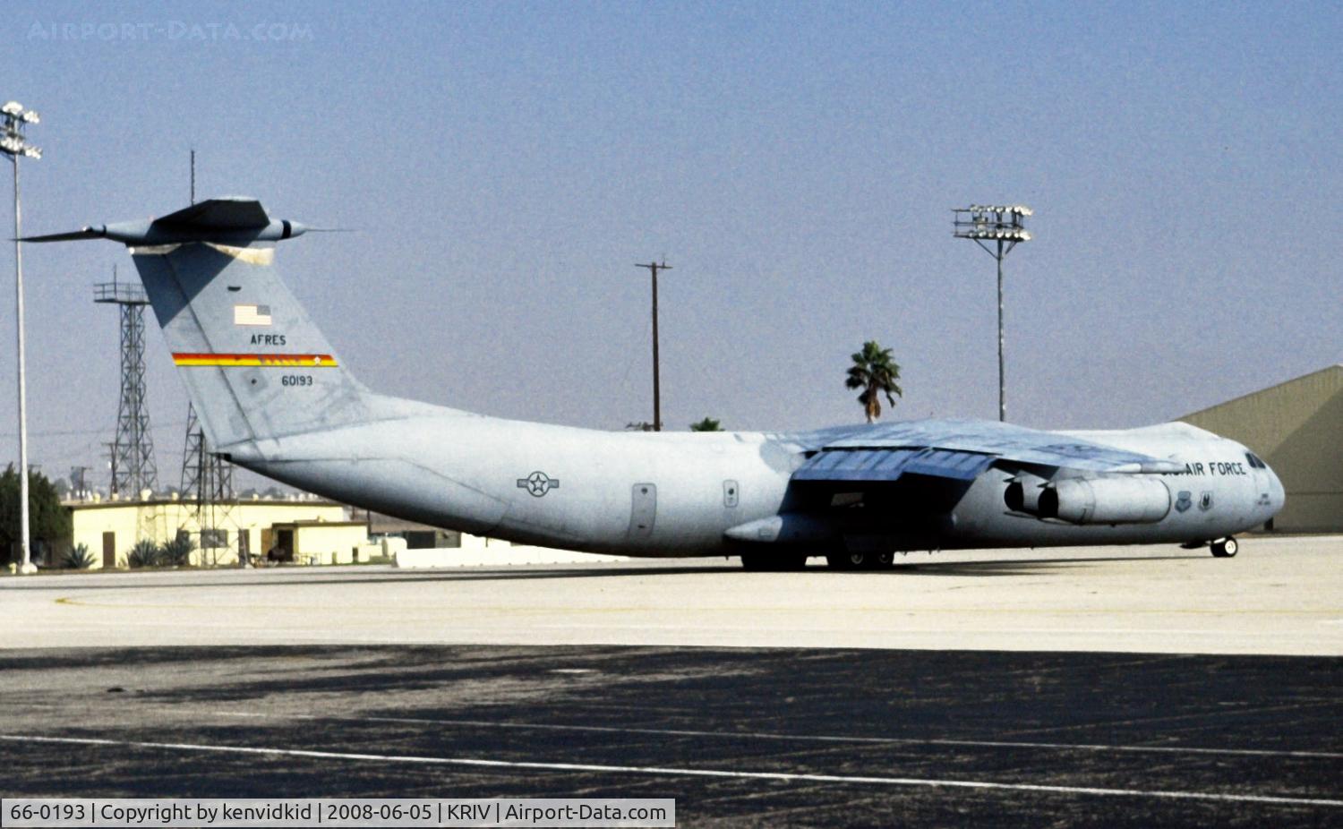 66-0193, 1966 Lockheed C-141C Starlifter C/N 300-6219, At March AFB, circa 1993.