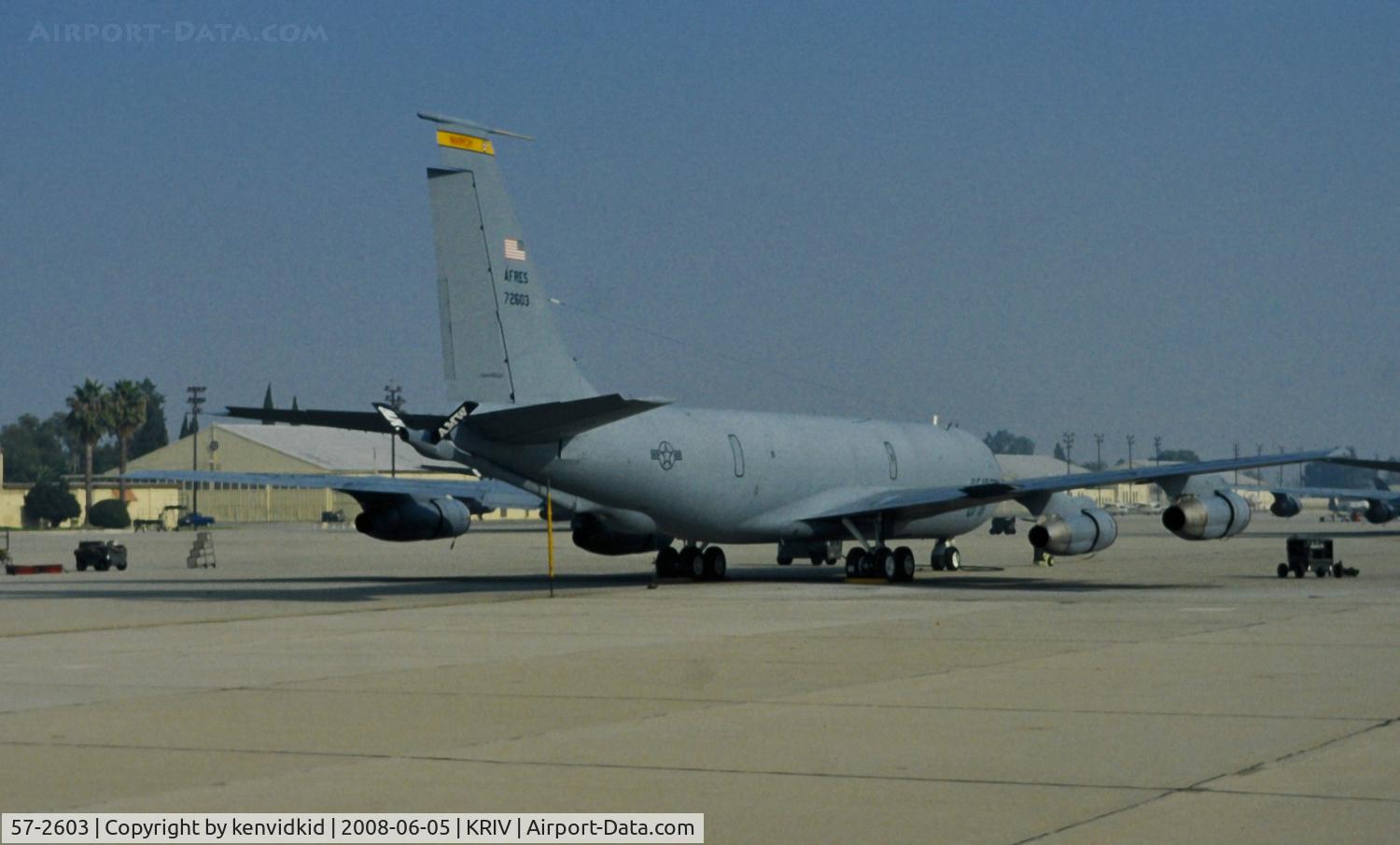 57-2603, 1957 Boeing KC-135E Stratotanker C/N 17739, At March AFB, circa 1993.