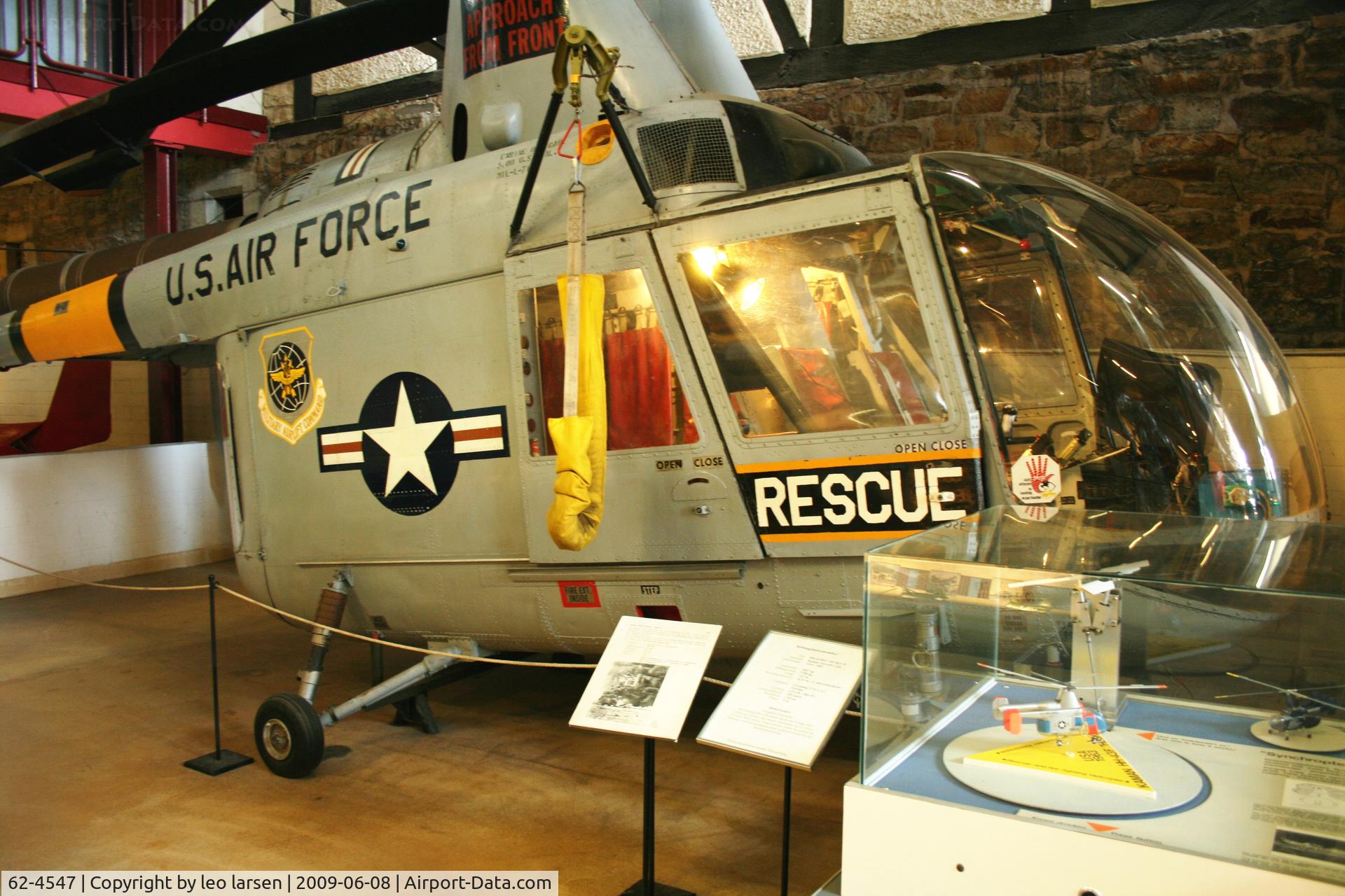 62-4547, Kaman HH-43F Huskie C/N 7608/174, Bückeburg helikopter museum 8.6.2009