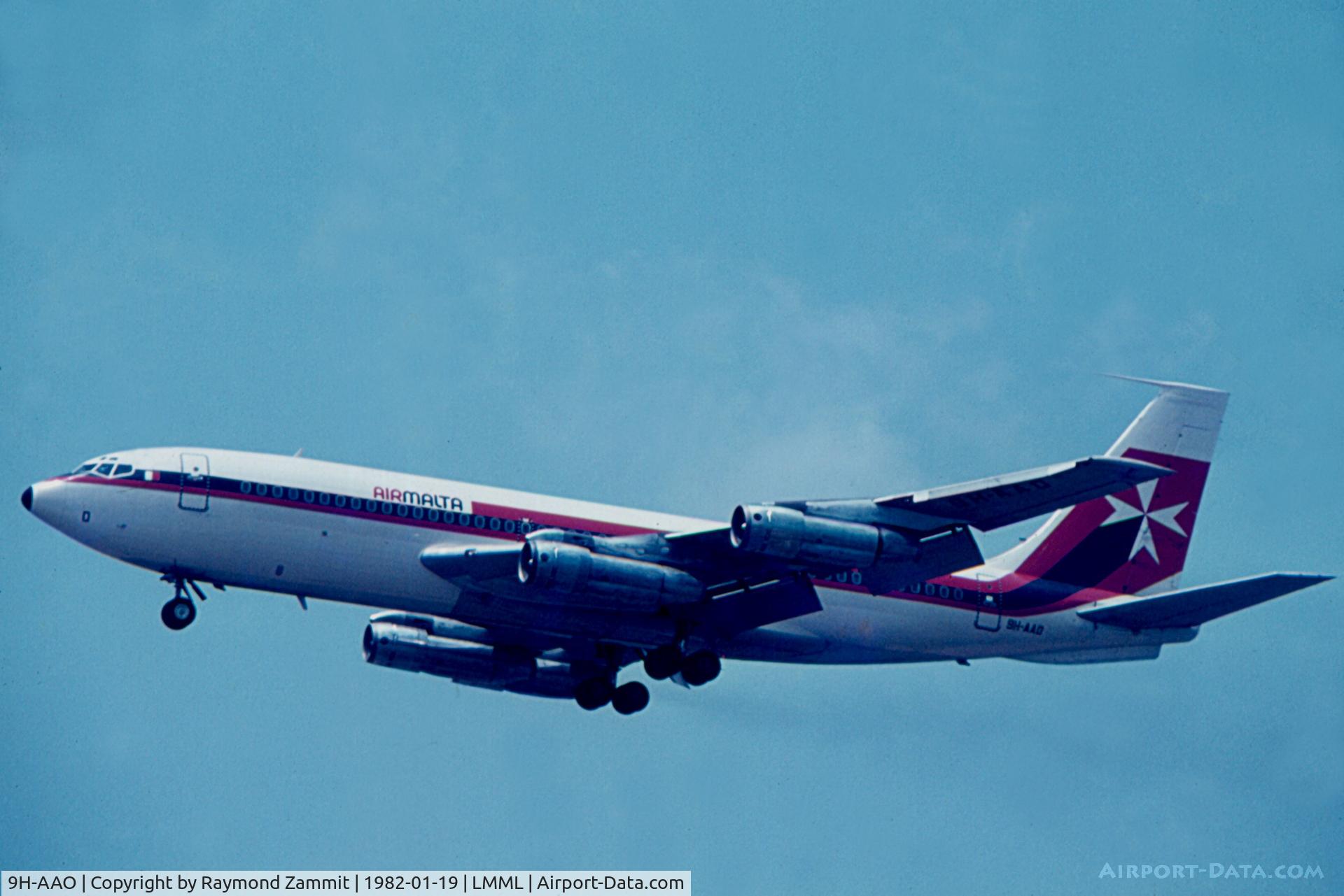 9H-AAO, 1965 Boeing 720-047B C/N 18829, B720B 9H-AAO Air Malta