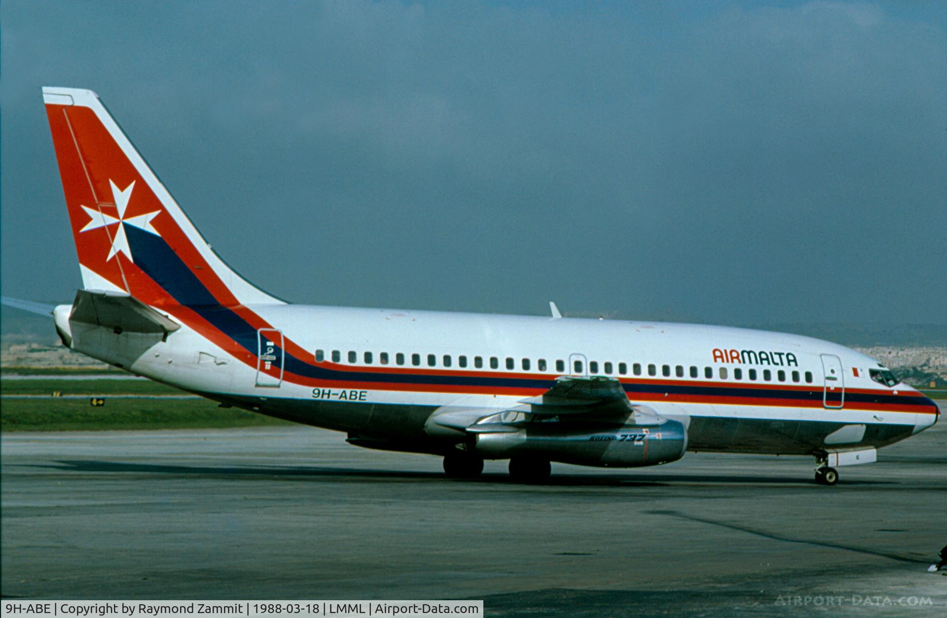 9H-ABE, 1987 Boeing 737-2Y5 C/N 23847, B737-200 9H-ABE Air Malta