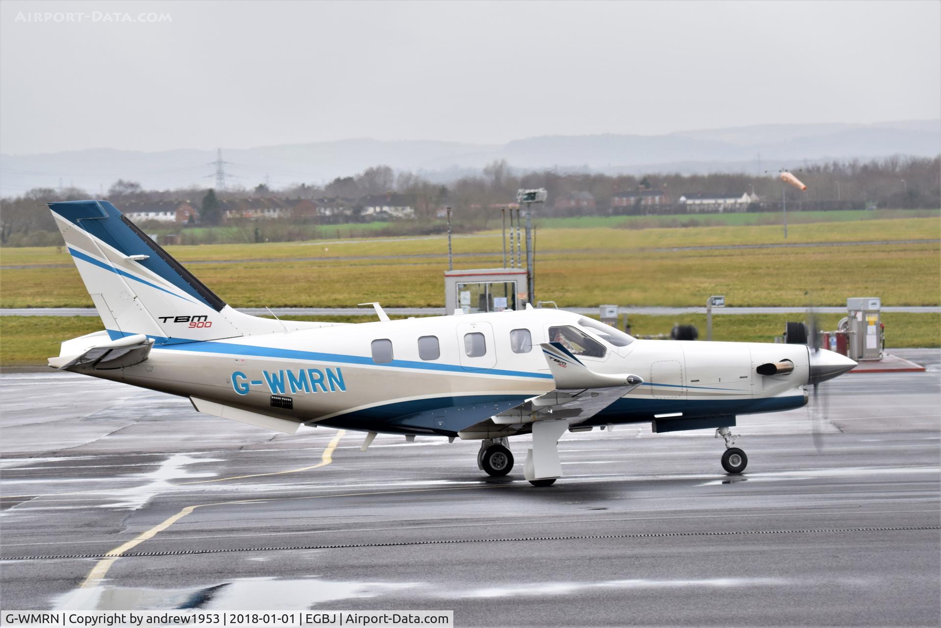 G-WMRN, 2016 Socata TBM-700N (TBM-900) C/N 1159, G-WMRN at Gloucestershire Airport.