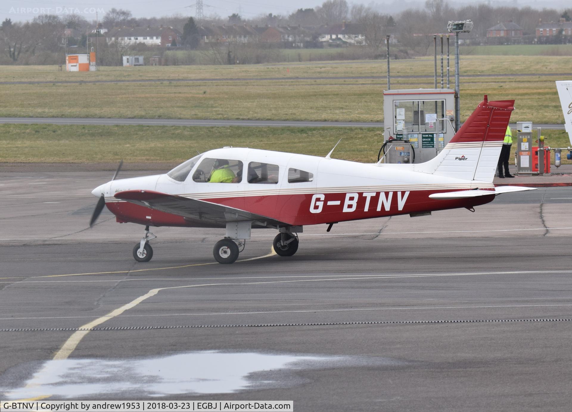G-BTNV, 1978 Piper PA-28-161 Cherokee Warrior II C/N 28-7816590, G-BTNV at Gloucestershire Airport.