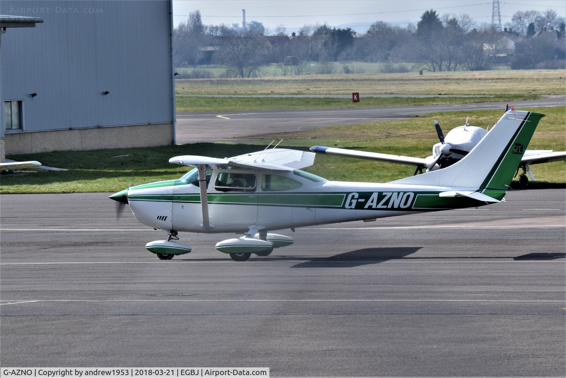 G-AZNO, 1972 Cessna 182P Skylane C/N 182-61005, G-ANZO at Gloucestershire Airport.