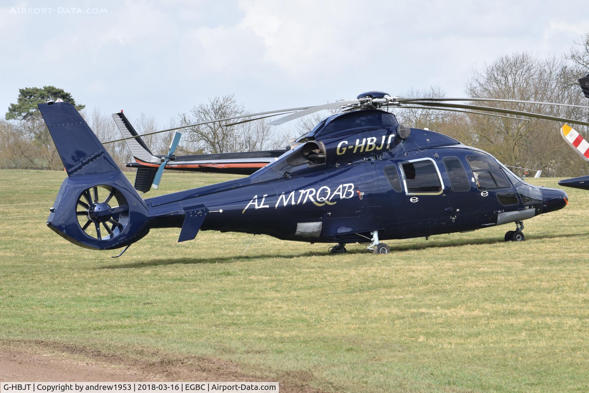 G-HBJT, 2008 Eurocopter EC-155B-1 C/N 6807, G-HBJT at Cheltenham Racecourse.