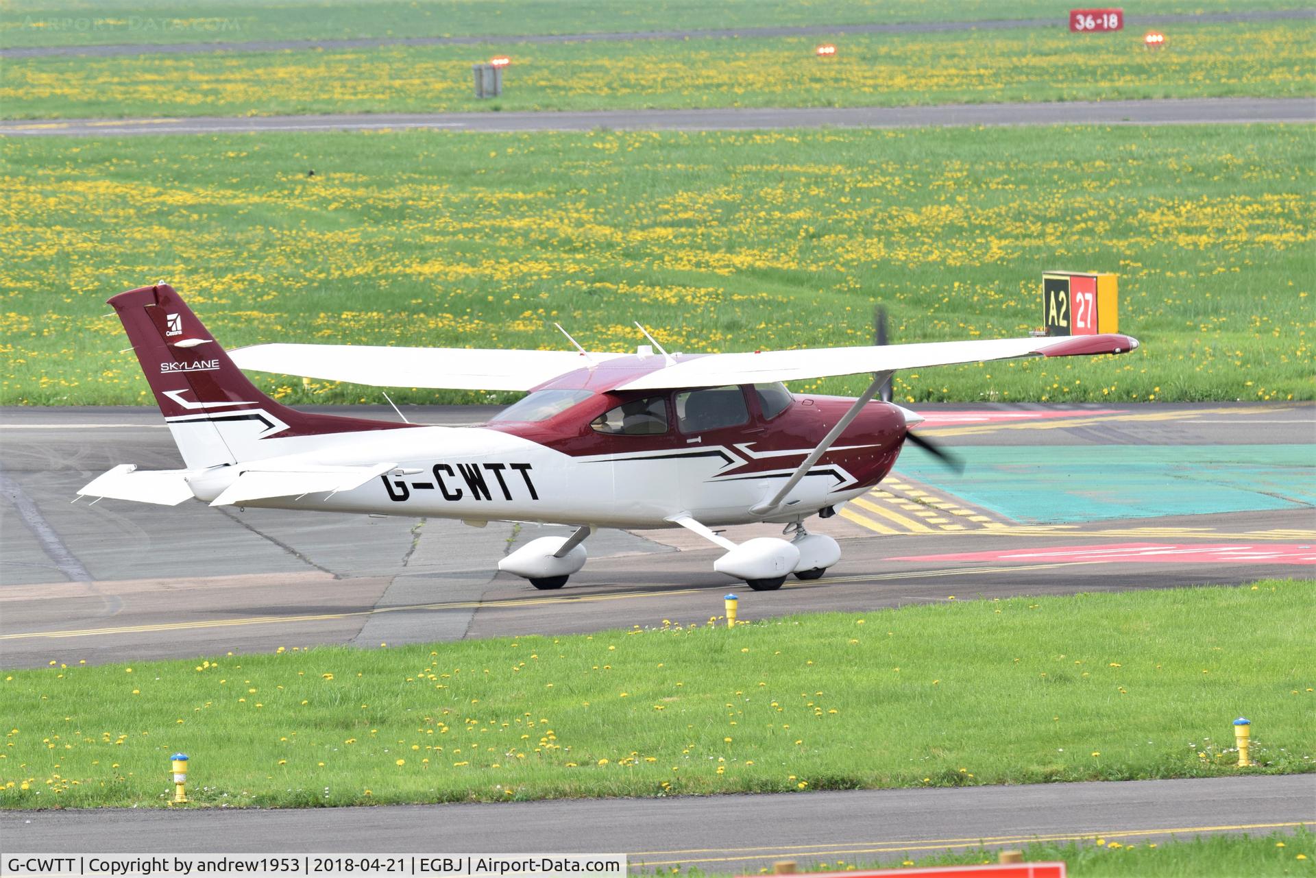 G-CWTT, 2017 Cessna 182T Skylane C/N 18283029, G-CWTT at Gloucestershire Airport.