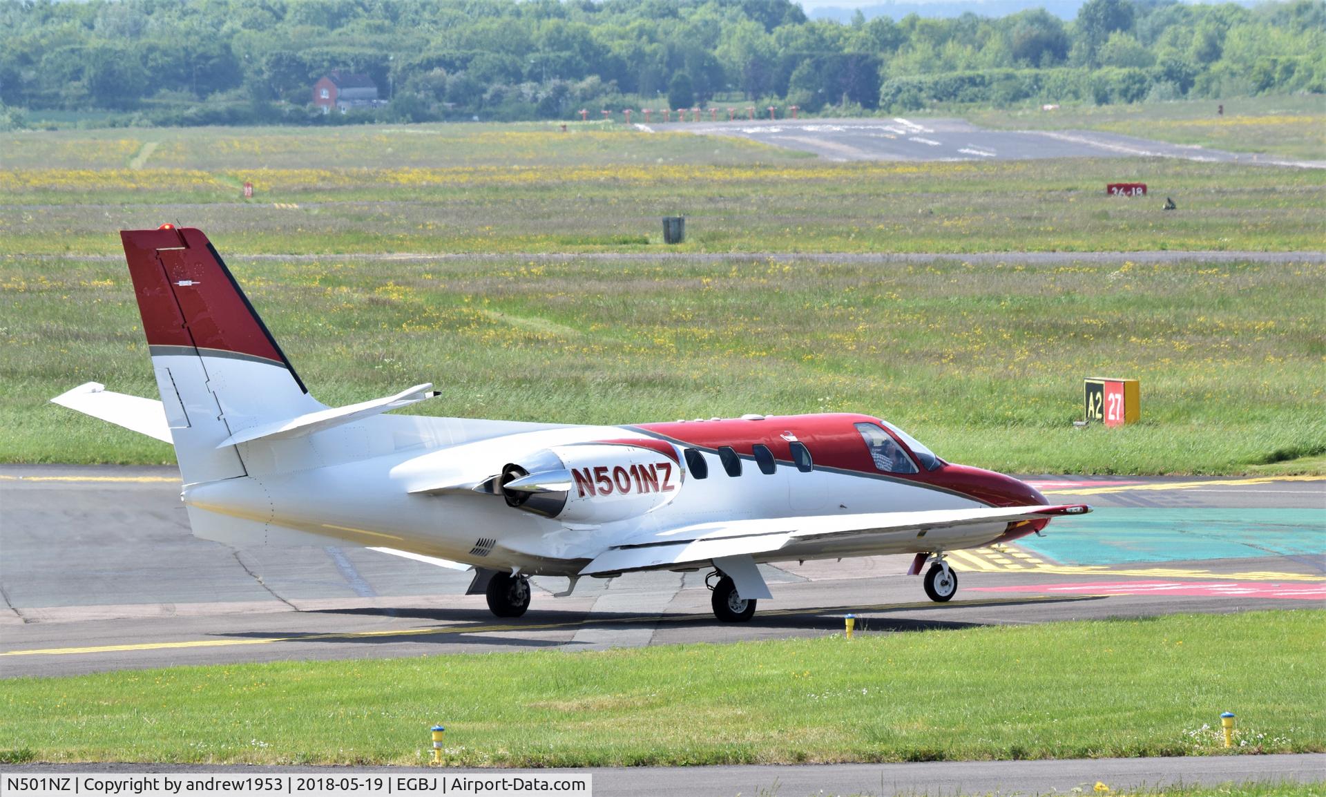 N501NZ, 1981 Cessna 501 Citation I/SP C/N 501-0225, N501NZ at Gloucestershire Airport.