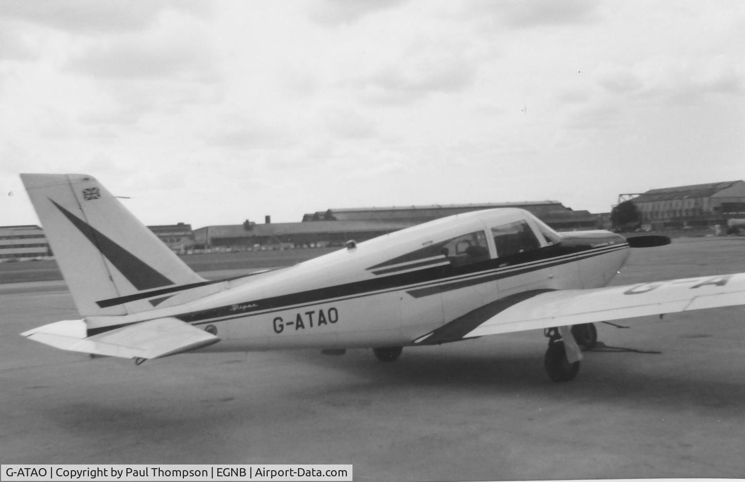 G-ATAO, 1964 Piper PA-24-260 Comanche C/N 24-4053, Taken by myself at Brough Aerodrome, East Yorkshire in 1964.