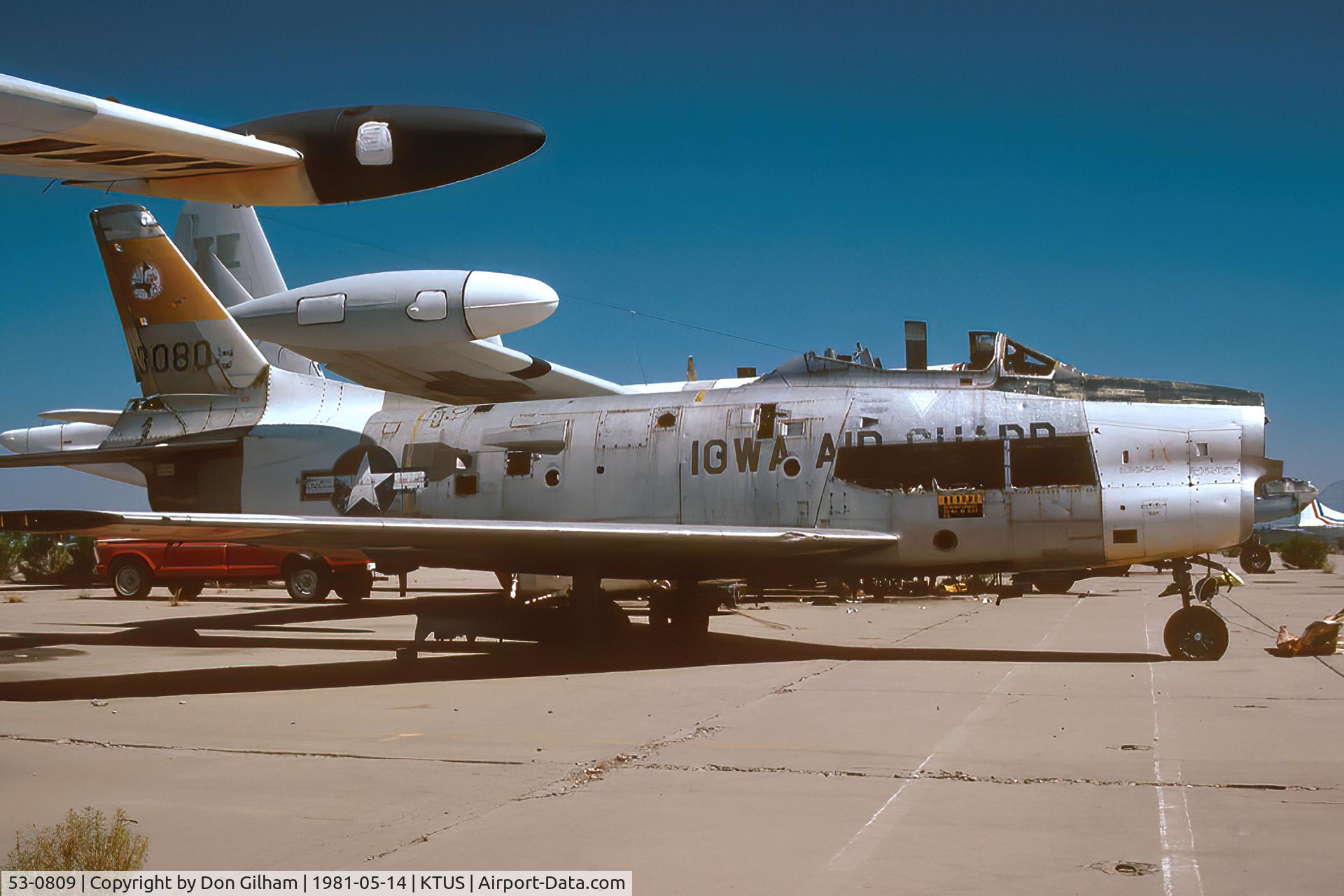 53-0809, 1953 North American F-86L Sabre C/N 201-253, Taken at Tucson International 14MAY81