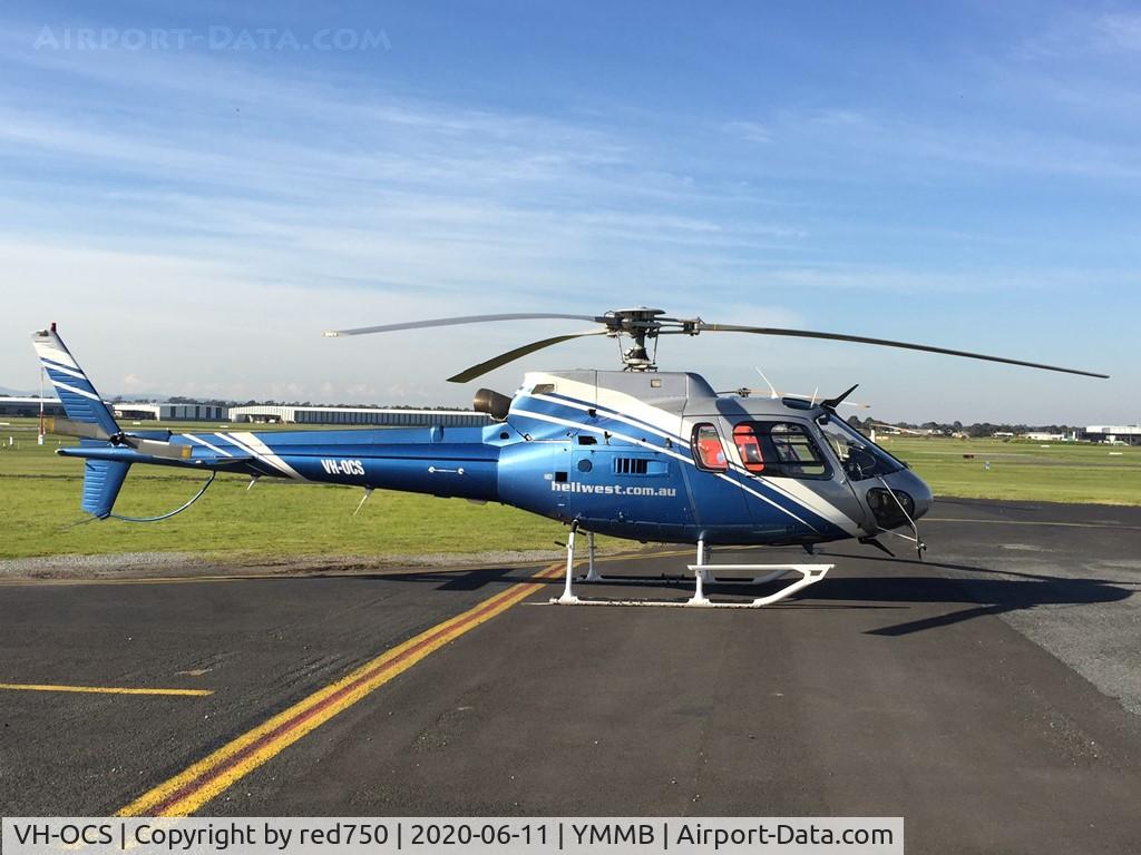 VH-OCS, 1996 Eurocopter AS-350B-2 Ecureuil C/N 2911, Eurocopter AS 350 B2 VH-OCS at Moorabbin, June 11, 2020