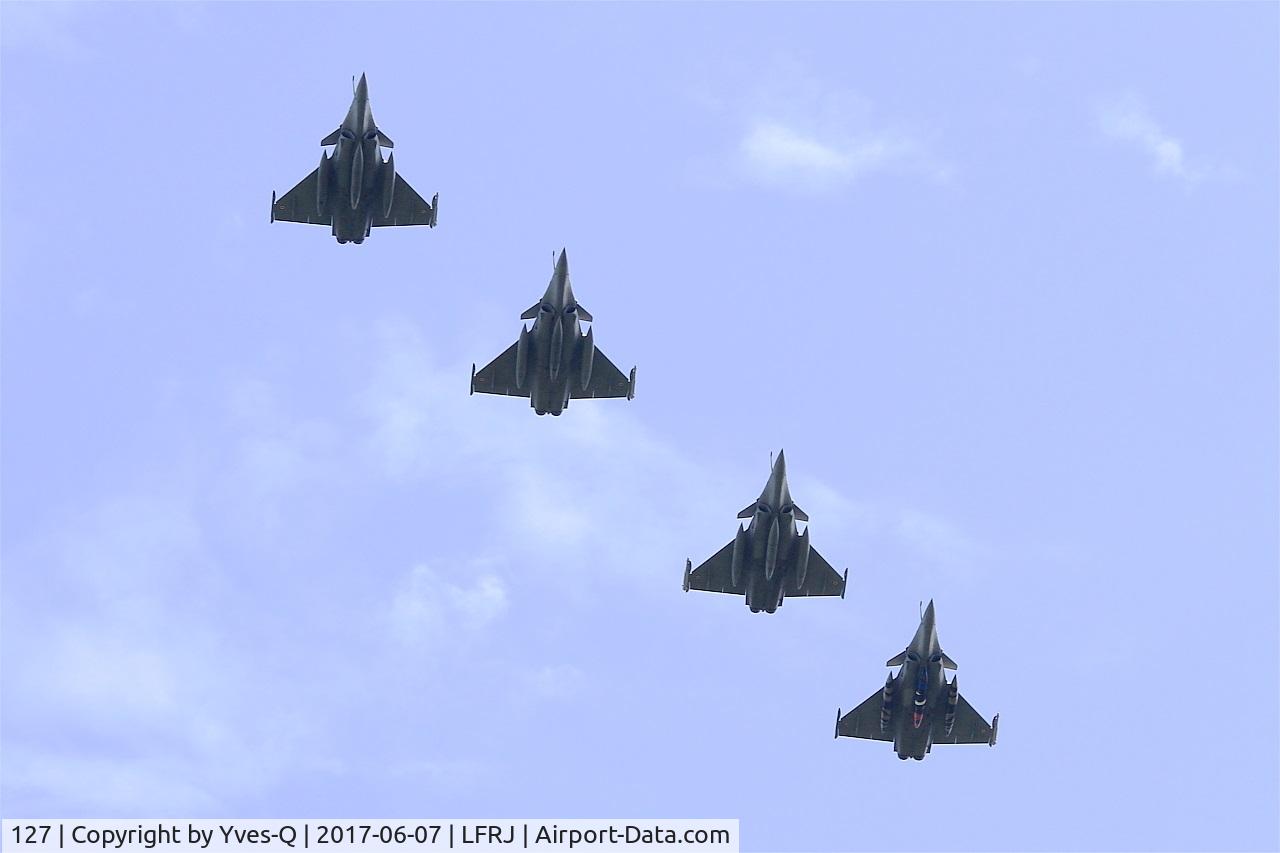 127, Dassault Rafale C C/N 127, Dassault Rafale C, Flight over Landivisiau Naval Air Base (LFRJ) Tiger Meet 2017