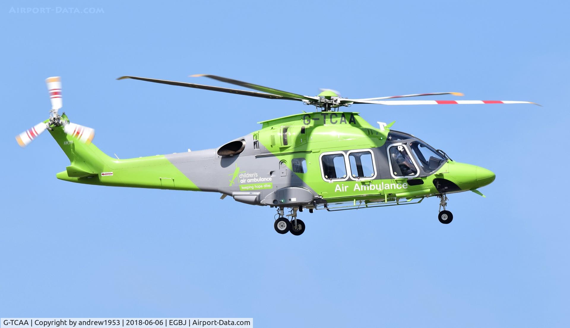 G-TCAA, 2016 AgustaWestland AW-169 C/N 69038, G-TCAA at Gloucestershire Airport.