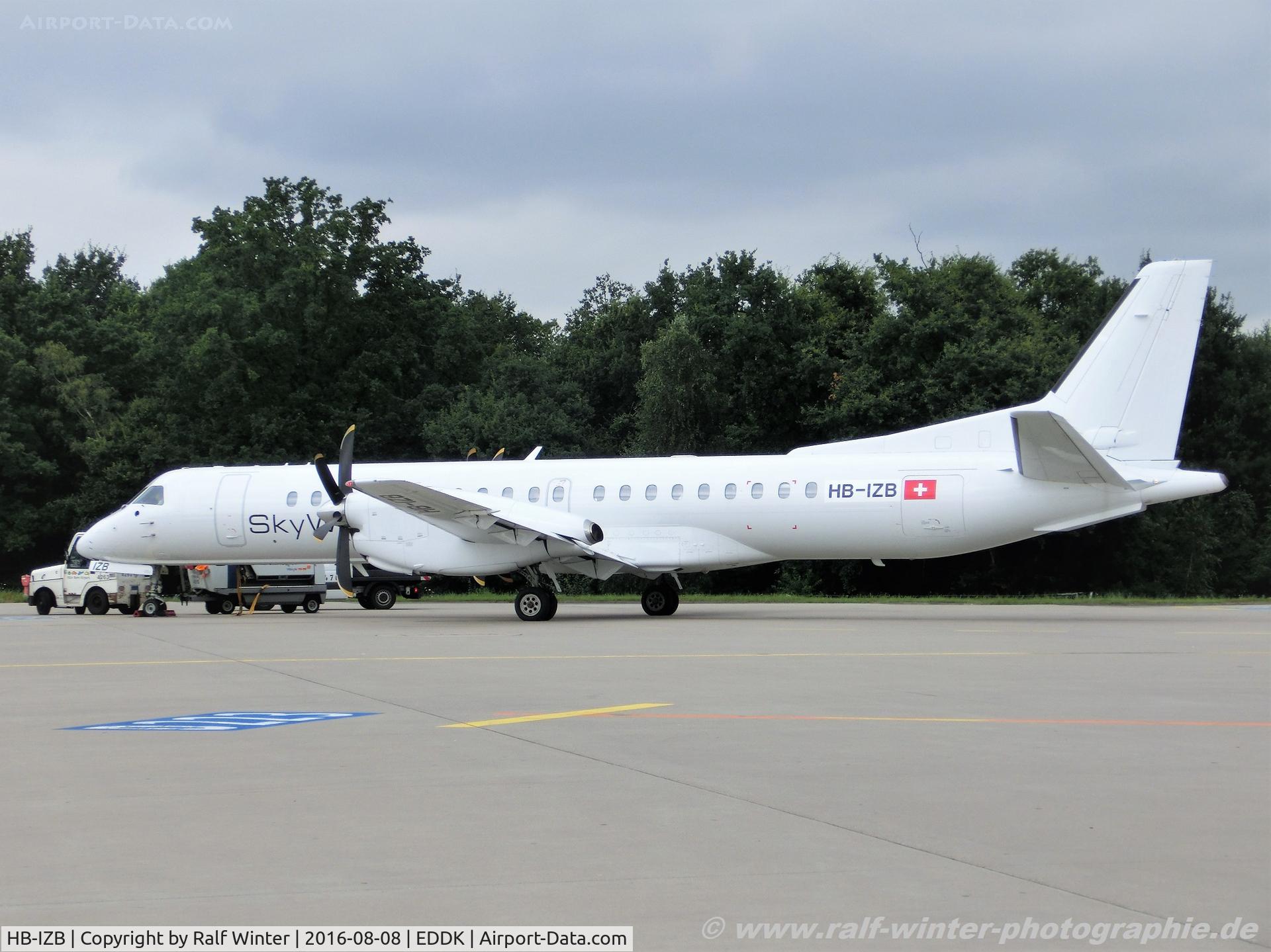 HB-IZB, 1994 Saab 2000 C/N 2000-005, Saab Scania 2000 - SX SRK Sky Work Airlines - 2000-005 - HB-IZB - 08.08.2016 - CGN