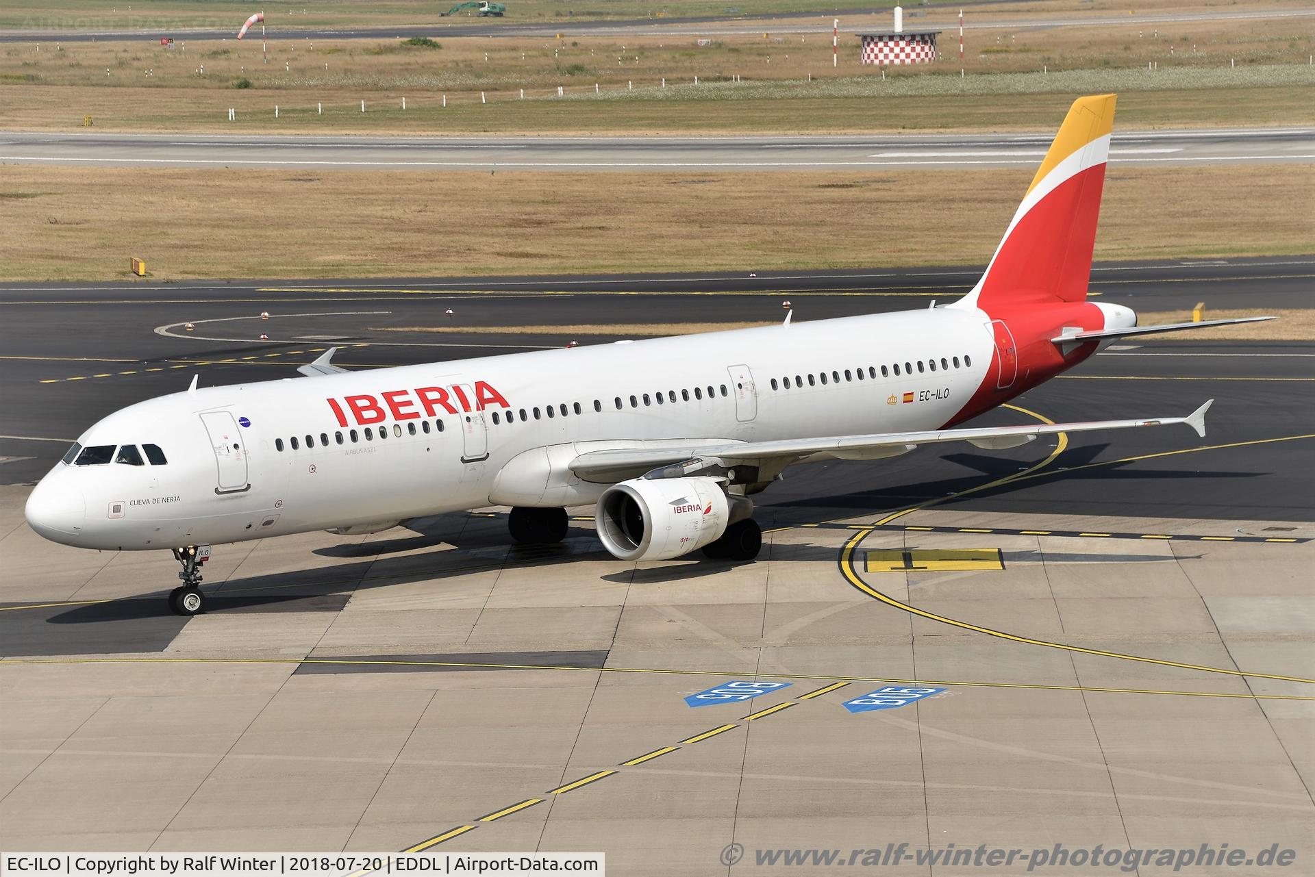 EC-ILO, 2002 Airbus A321-211 C/N 1681, Airbus A321-211 - IB IBE Iberia 'Cueva de Nerja' 1681 - EC-ILO - 20.07.2018 - DUS