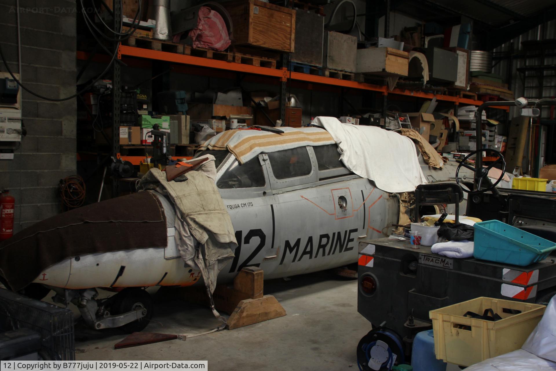12, Fouga CM-175 Zéphyr C/N 12, at Orange Museum