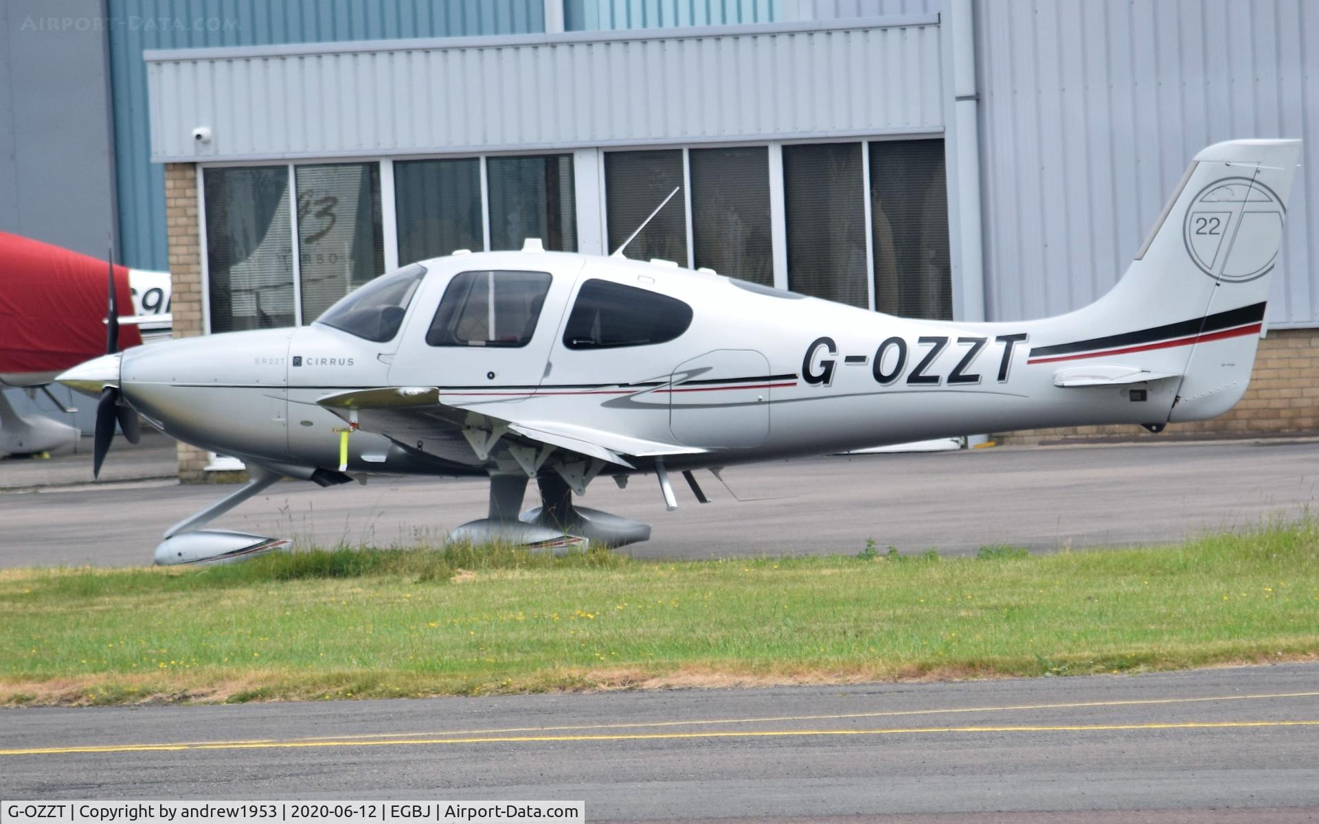 G-OZZT, 2011 Cirrus SR22T C/N 0073, G-OZZT at Gloucestershire Airport.