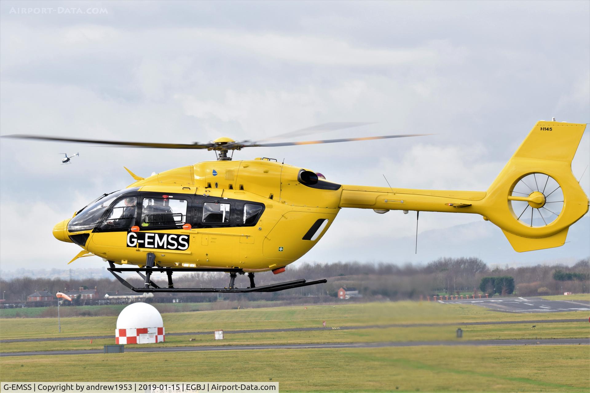 G-EMSS, 2018 Airbus Helicopters EC-145T-2 (BK-117D-2) C/N 20217, G-EMSS at Gloucestershire Airport.